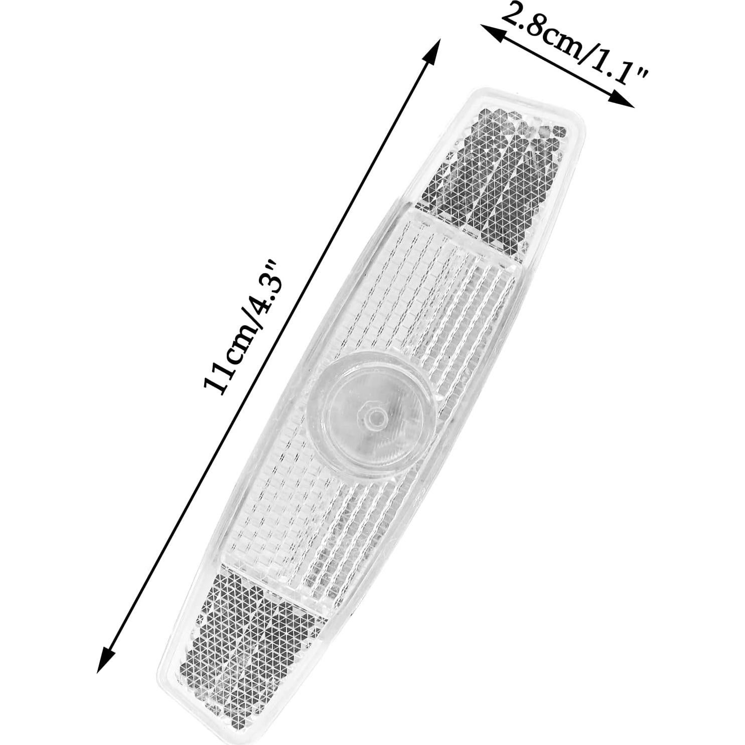 Reflectores de Bicicleta Coufce - Seguridad Nocturna, 4 Piezas