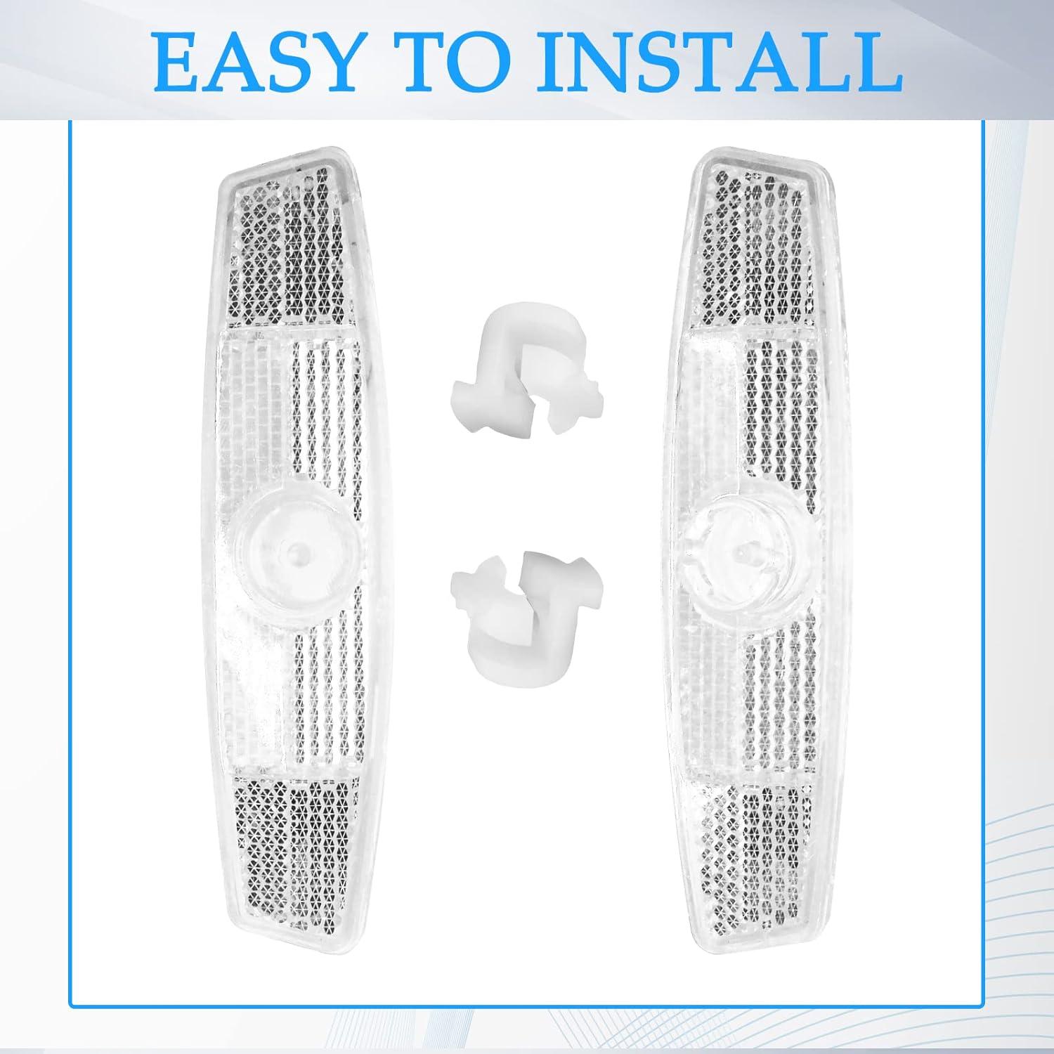 Reflectores de Bicicleta Coufce - Seguridad Nocturna, 4 Piezas