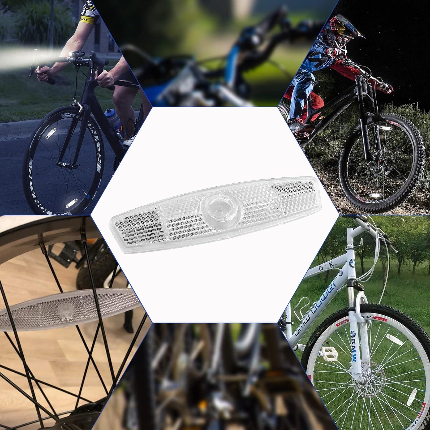 Reflectores de Bicicleta Coufce - Seguridad Nocturna, 4 Piezas