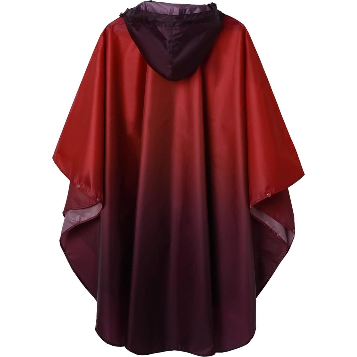 Poncho de Lluvia SaphiRose Adulto con Capucha y Bolsillos