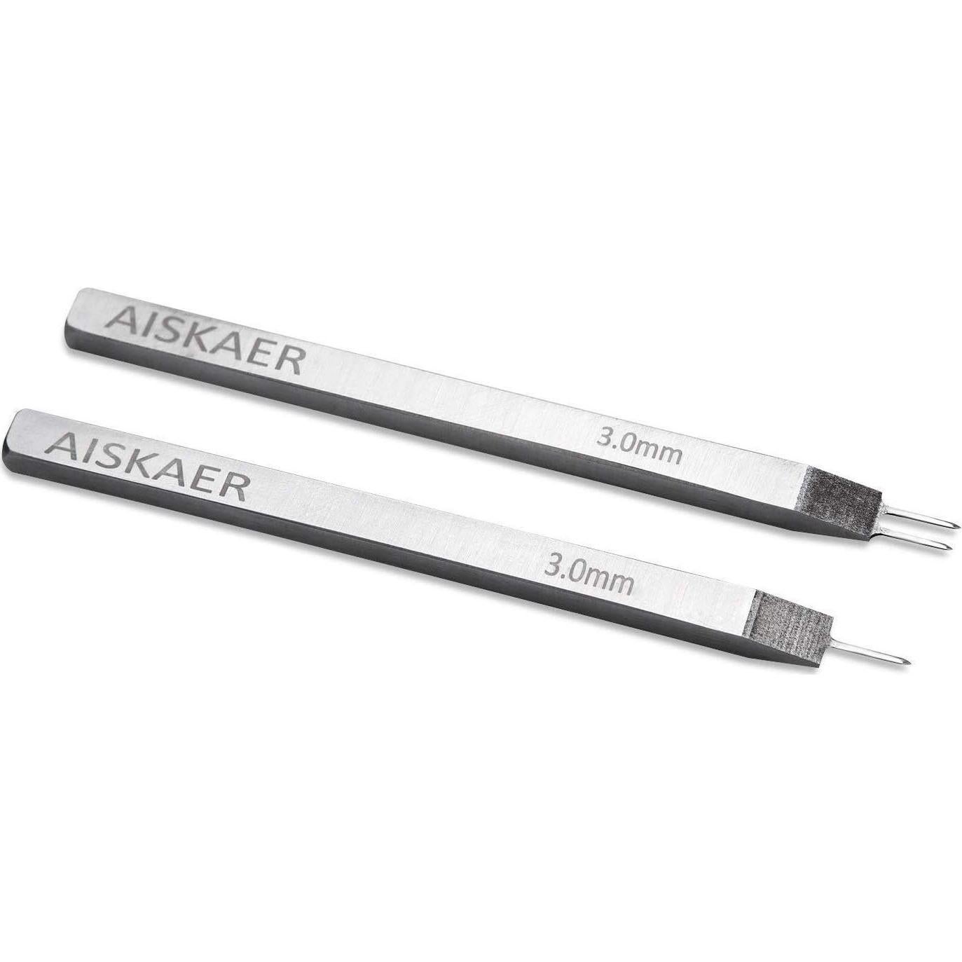 Juego de Punch de Costura Aiskaer 3mm Acero Blanco 6 Puntas