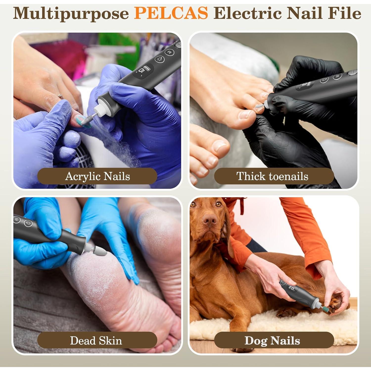 Molinillo de Uñas Eléctrico PELCAS Inalámbrico 10 Velocidades