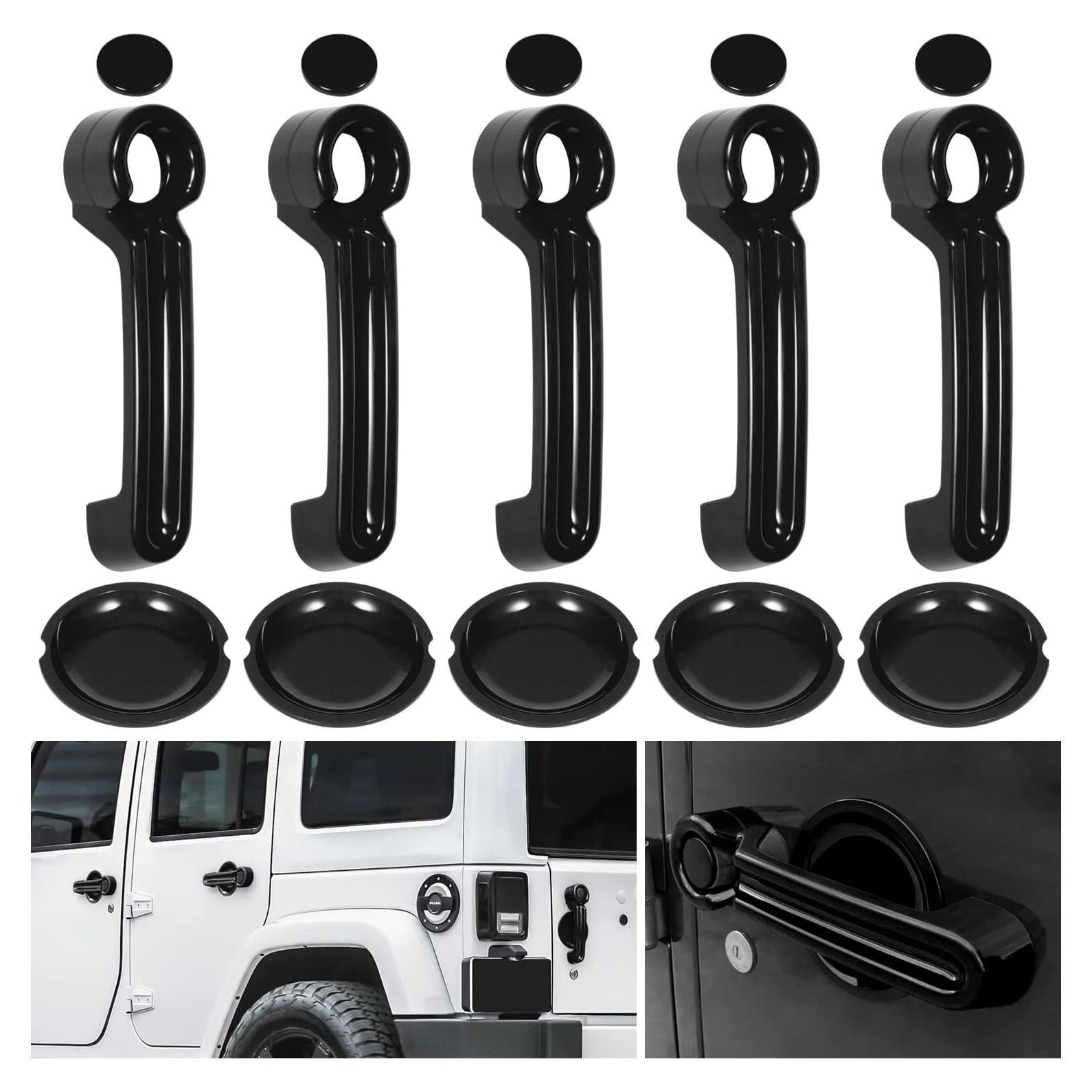 Inserciones de Manija de Puerta E-cowlboy para Jeep Wrangler 2007-2018