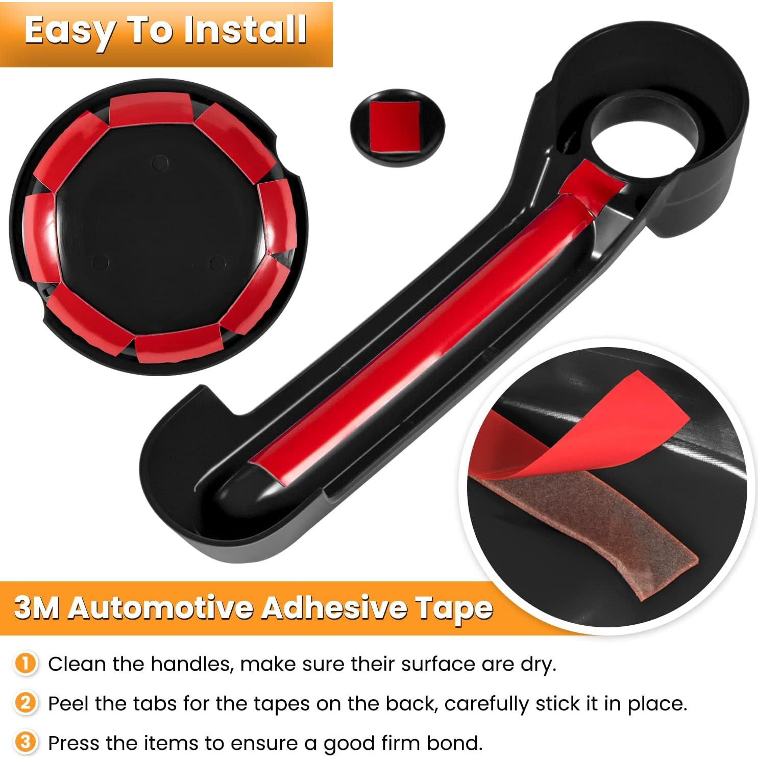 Inserciones de Manija de Puerta E-cowlboy para Jeep Wrangler 2007-2018