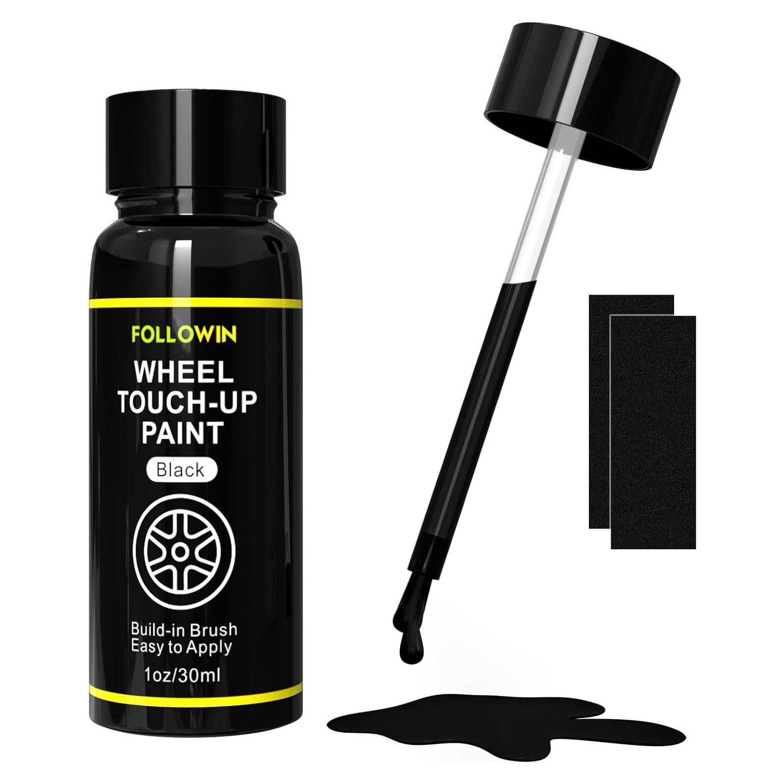 Pintura de Retoque Negra para Llantas FOLLOWIN 30ml