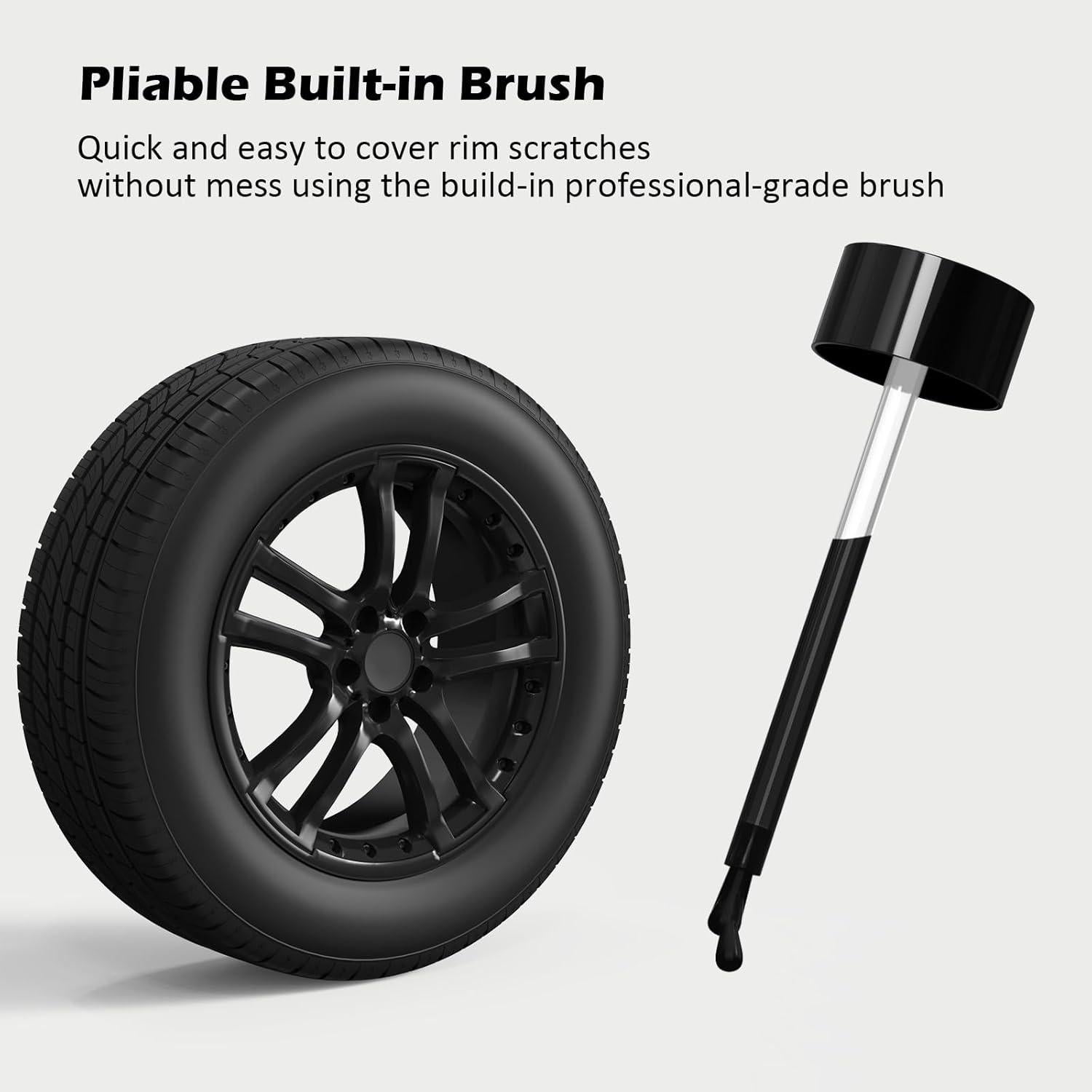 Pintura de Retoque Negra para Llantas FOLLOWIN 30ml