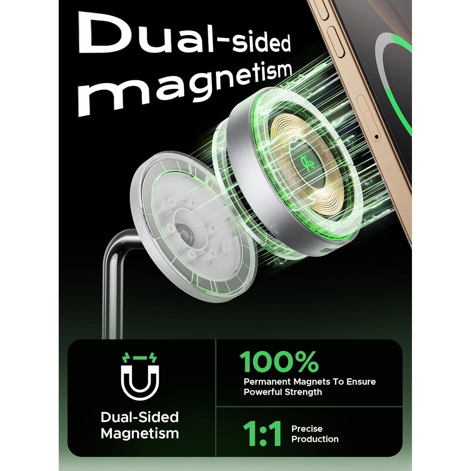 Estación de Carga Inalámbrica Threekey TK-TZH103 15W Qi2