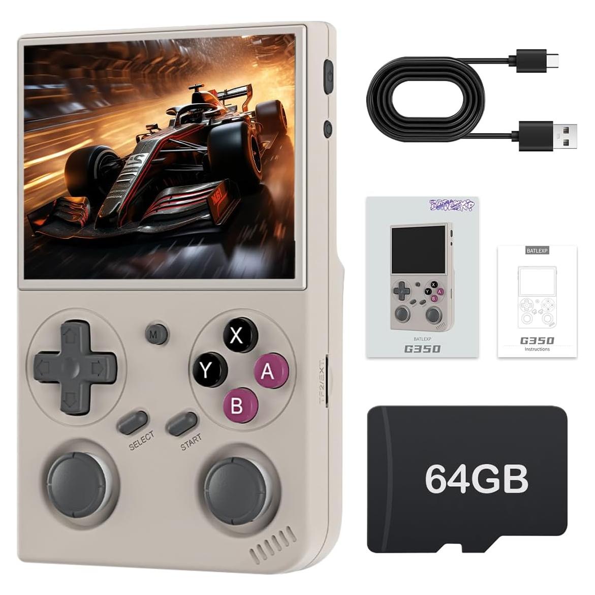 Consola de juegos portátil WESICH G350 3.5" IPS 64GB Gris