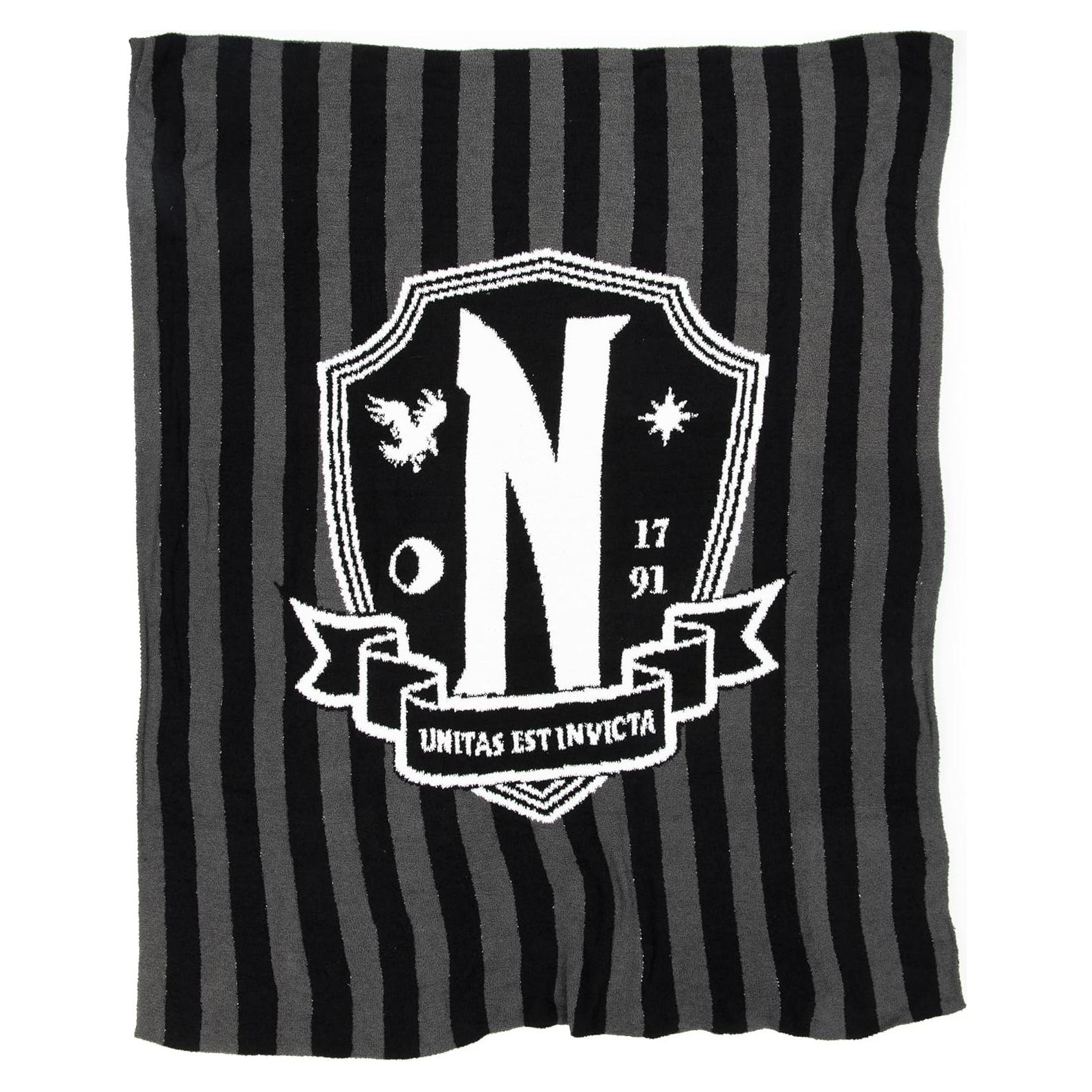 Manta de Peluche Jay Franco Miércoles 127x152 cm Negra