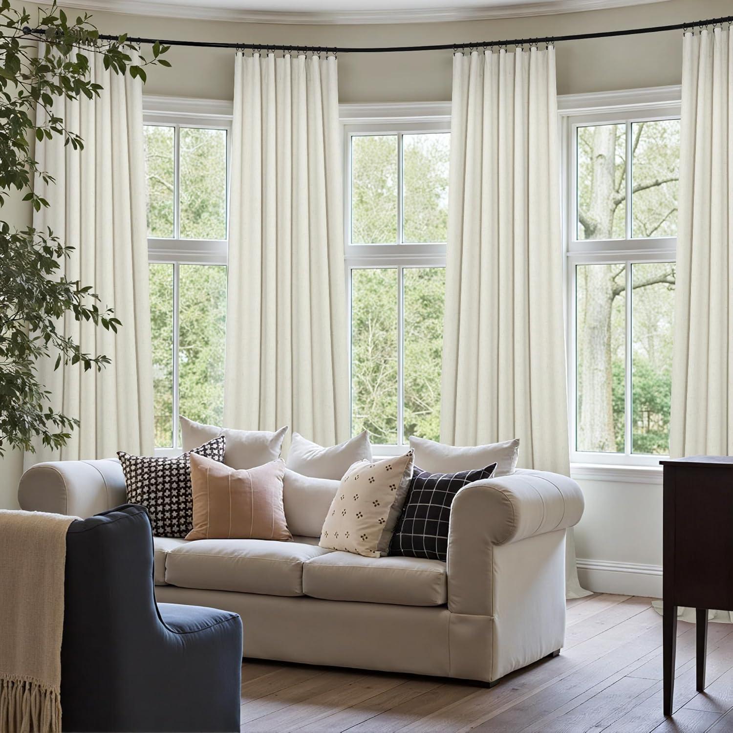 Cortinas Blackout Pitalk 2 Paneles 106.68 x 213.36 cm Crema