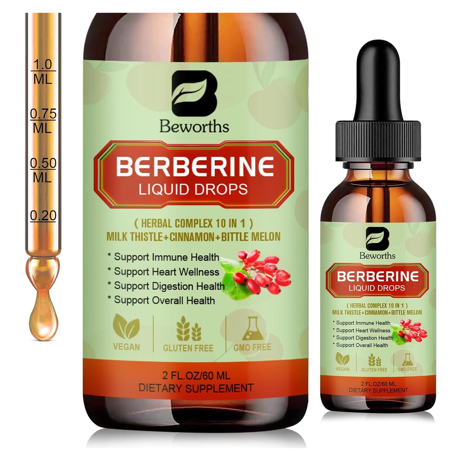 Suplemento Líquido de Berberina HCL B BEWORTHS 59.15 ml