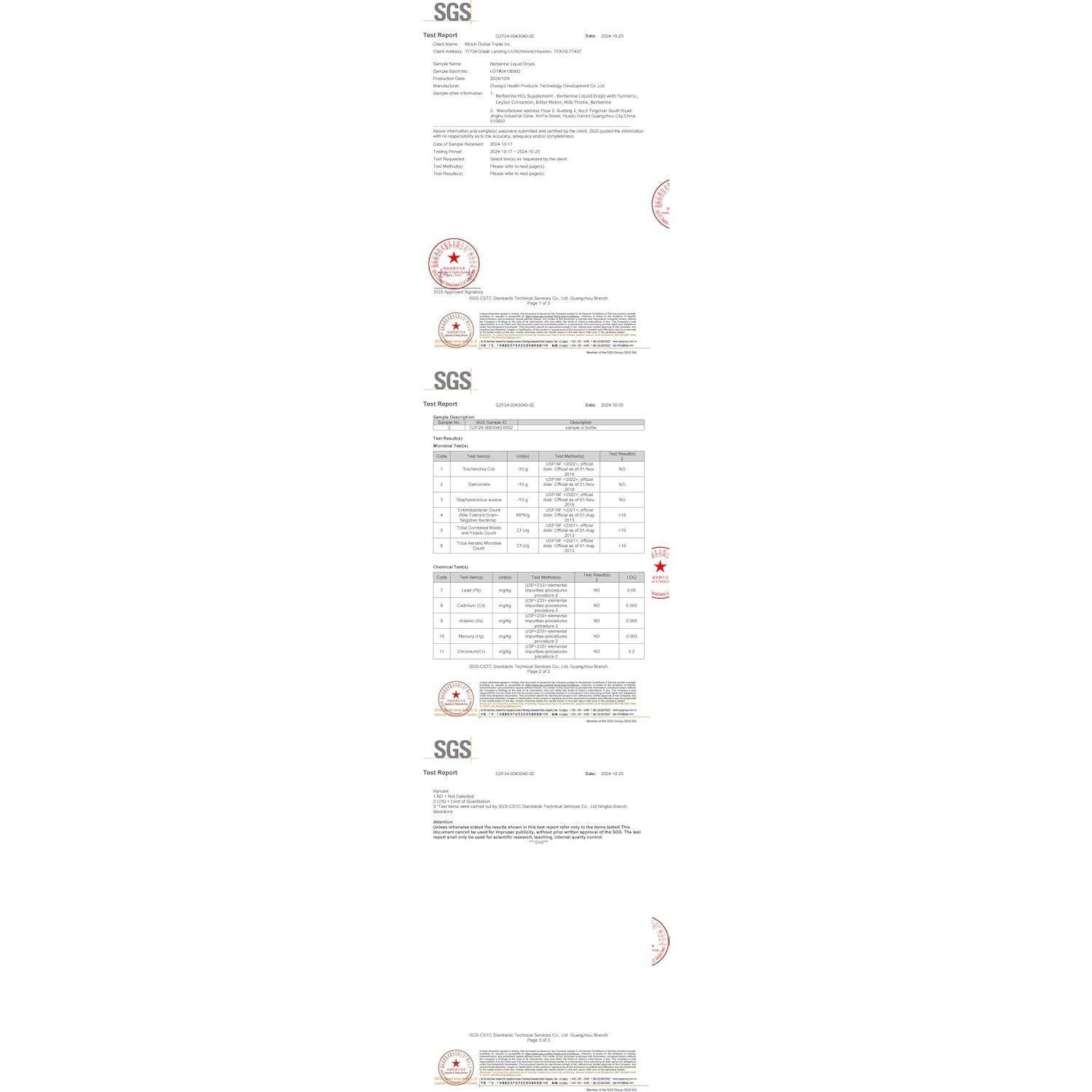 Suplemento Líquido de Berberina HCL B BEWORTHS 59.15 ml