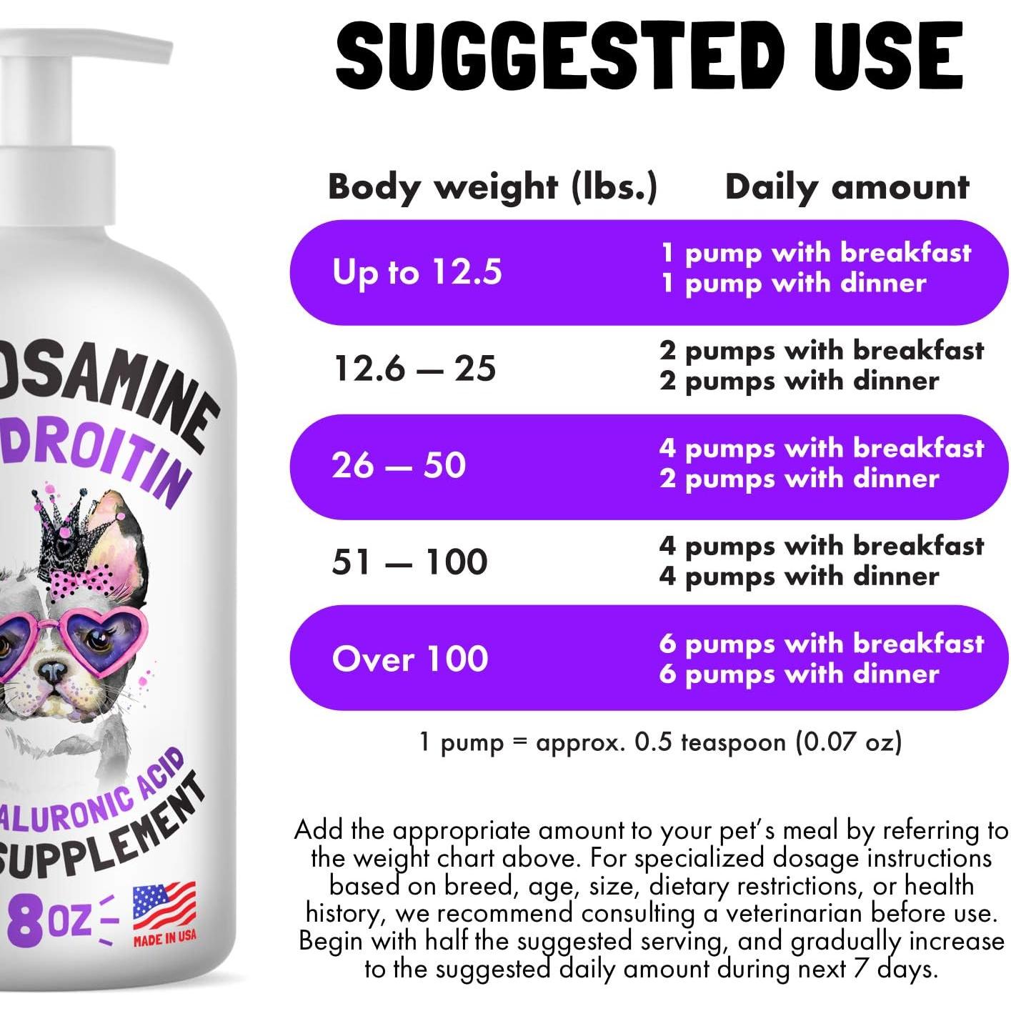 Glucosamina Líquida para Perros LEGITPET 226.8g Sabor Bacon