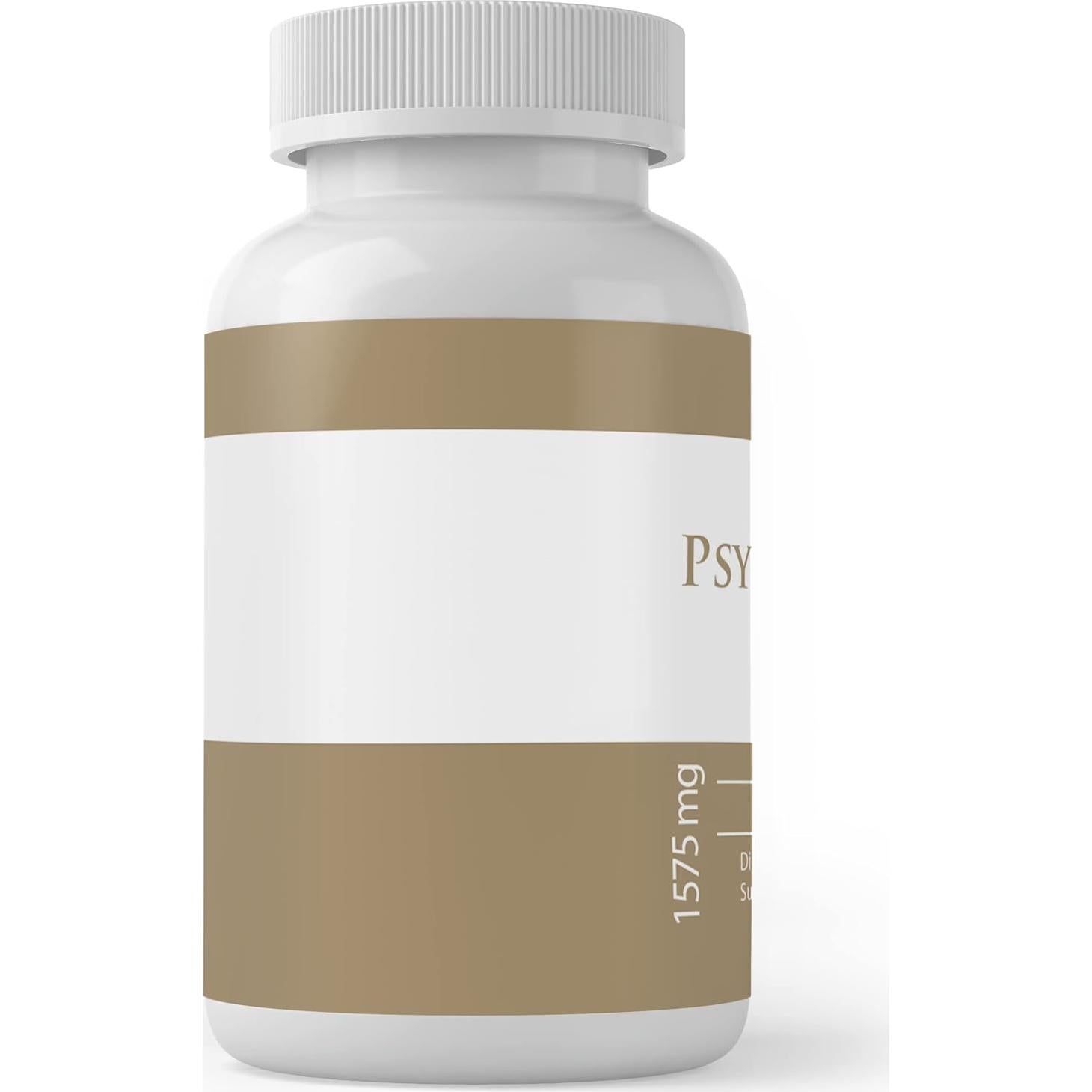 Cápsulas de Cáscara de Psyllium Ingredientes Originales 100 Unidades