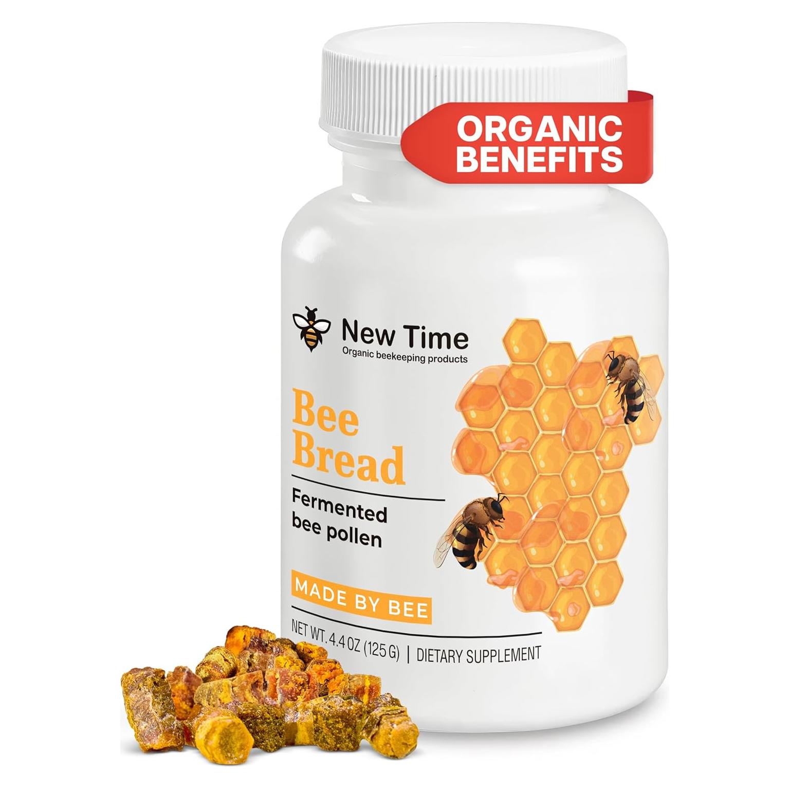 Pan de Abeja Orgánico New Time 125g - Superalimento Natural