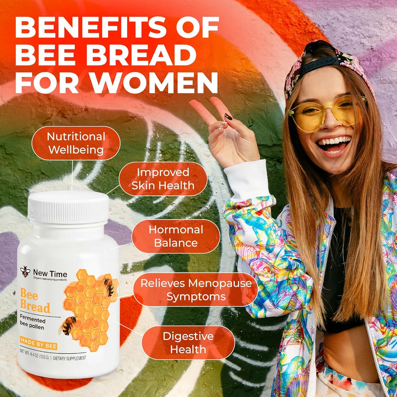 Pan de Abeja Orgánico New Time 125g - Superalimento Natural