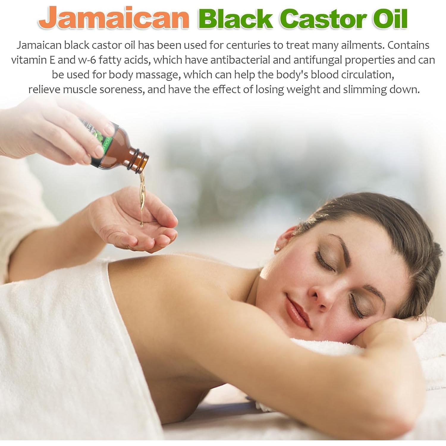 Aceite de Ricino Negro Jamaicano 56.8 ml YLXYZUAD Hidratante