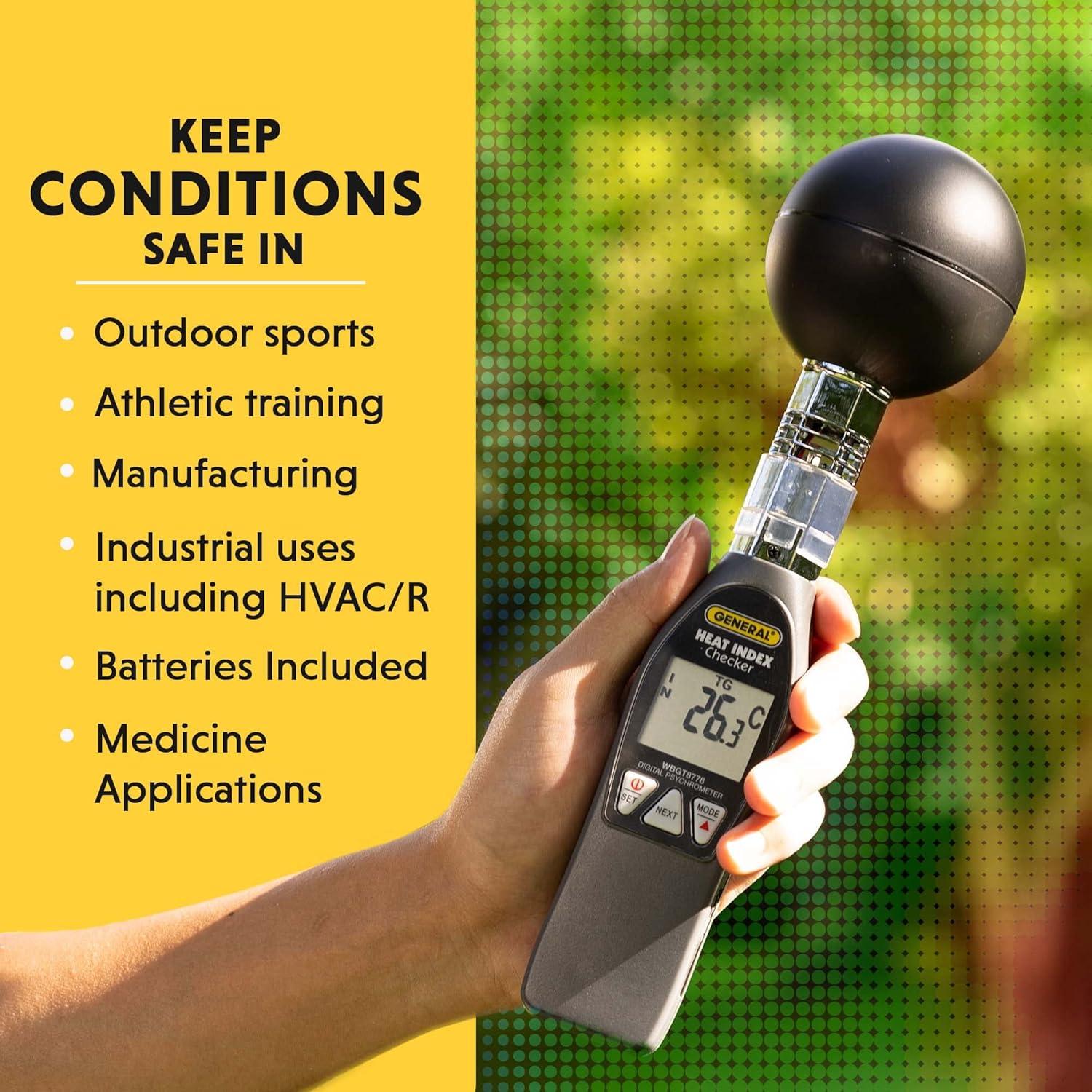 Monitor de Índice de Calor General Tools WBGT8778 0-50°C