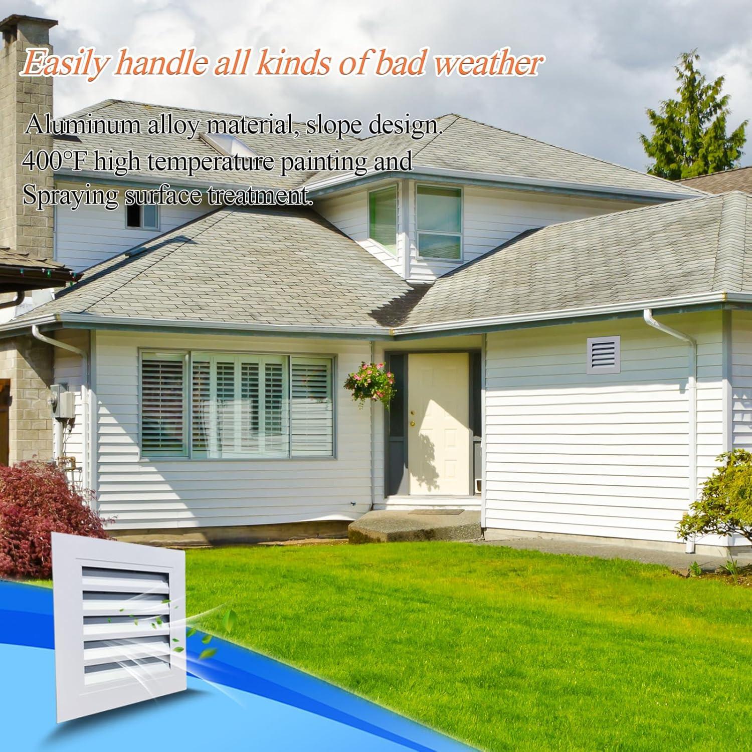 Rejilla de Ventilación de Aluminio CuteHook 25.4x25.4cm Blanca