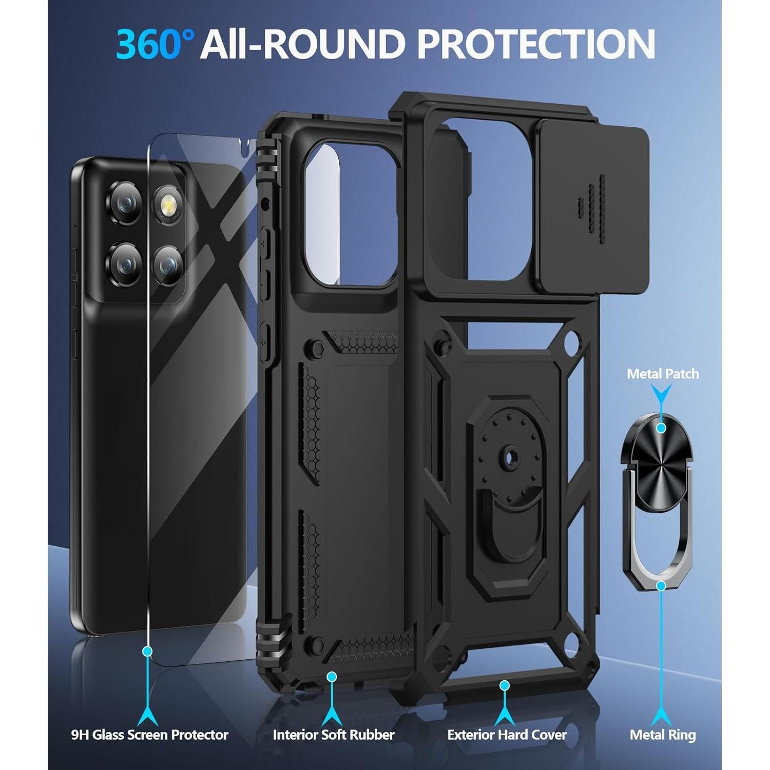 Funda Taisairu para Motorola Moto G Stylus 5G 2025 - Protección Completa, Soporte y Cubierta de Lente