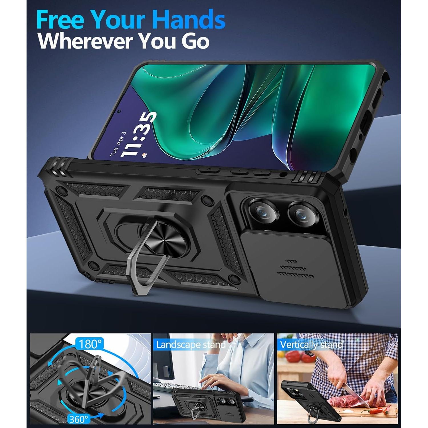 Funda Taisairu para Motorola Moto G Stylus 5G 2025 - Protección Completa, Soporte y Cubierta de Lente