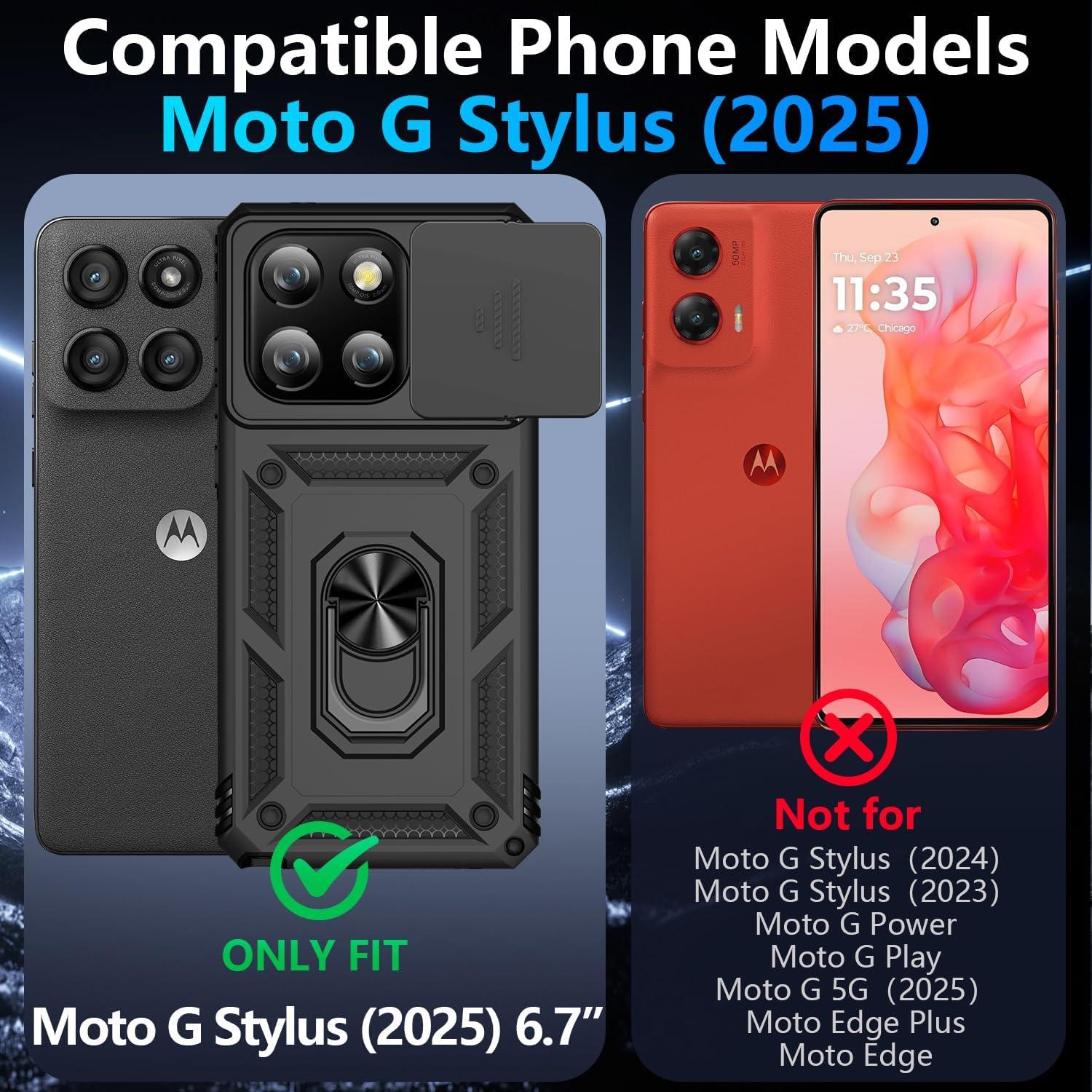 Funda Taisairu para Motorola Moto G Stylus 5G 2025 - Protección Completa, Soporte y Cubierta de Lente