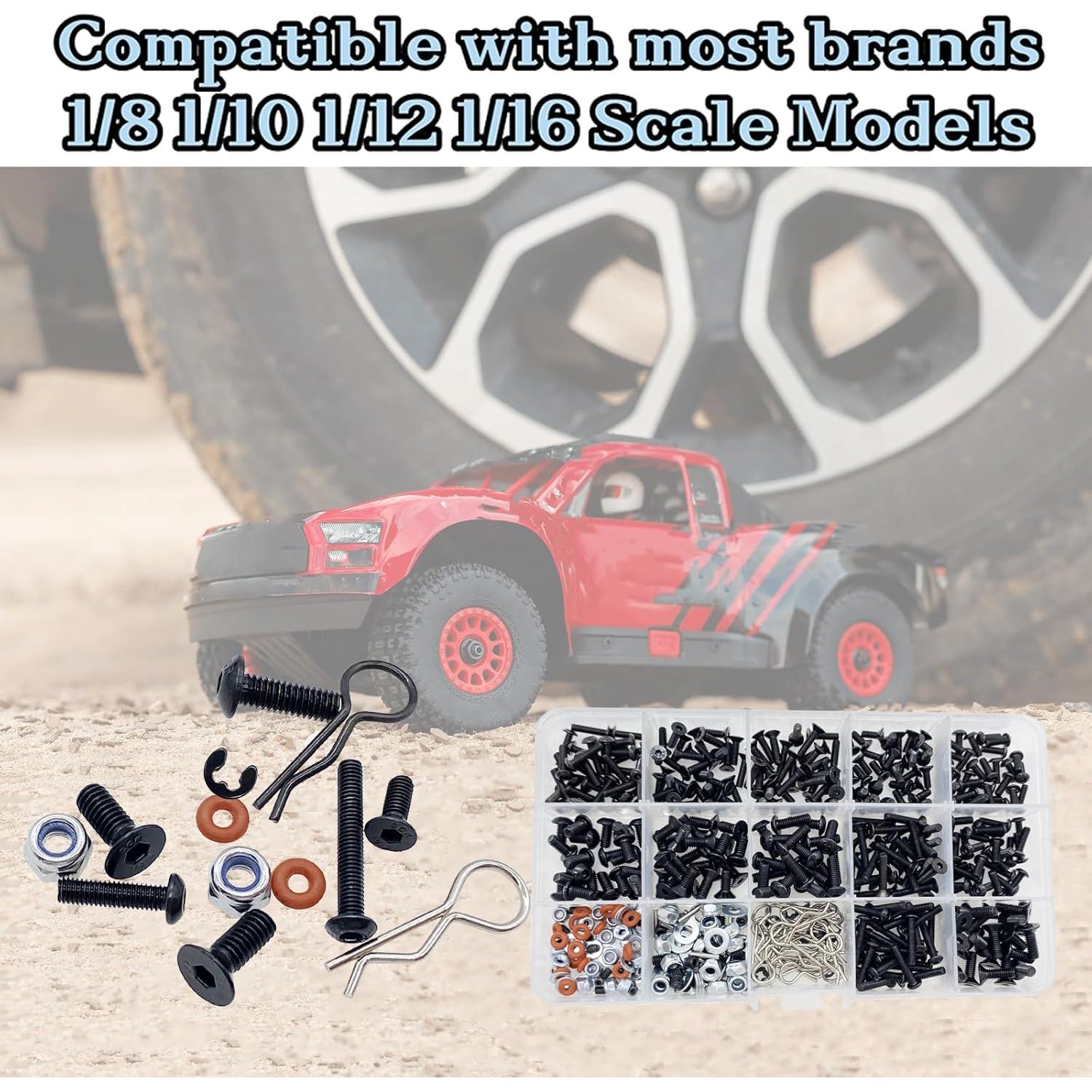 Kit de Tornillos RC 500pcs HIQTRADEBYJJ M3 M4 Galvanizado