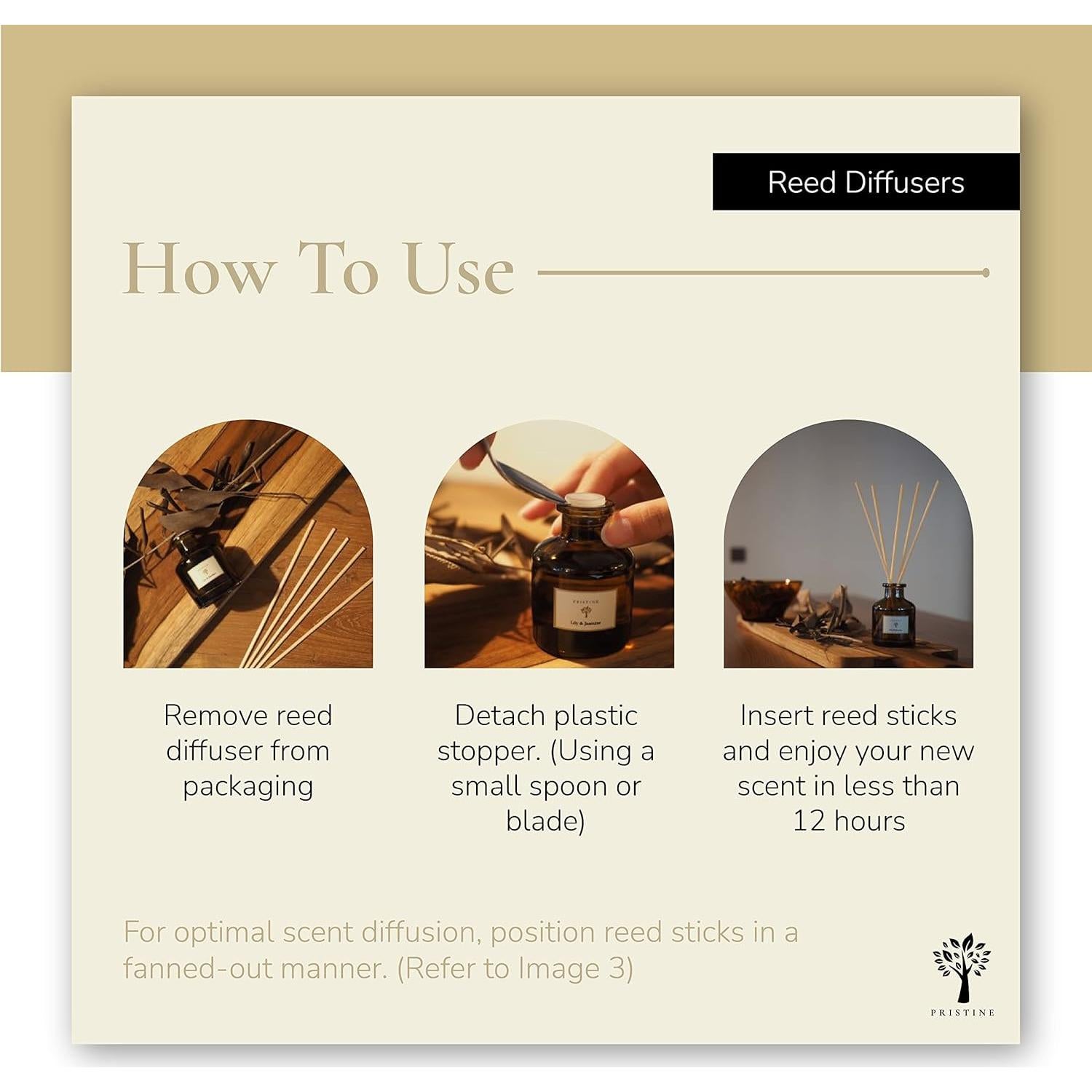 Relleno de Difusor de Lavanda Pristine 170g con Varillas Gratis