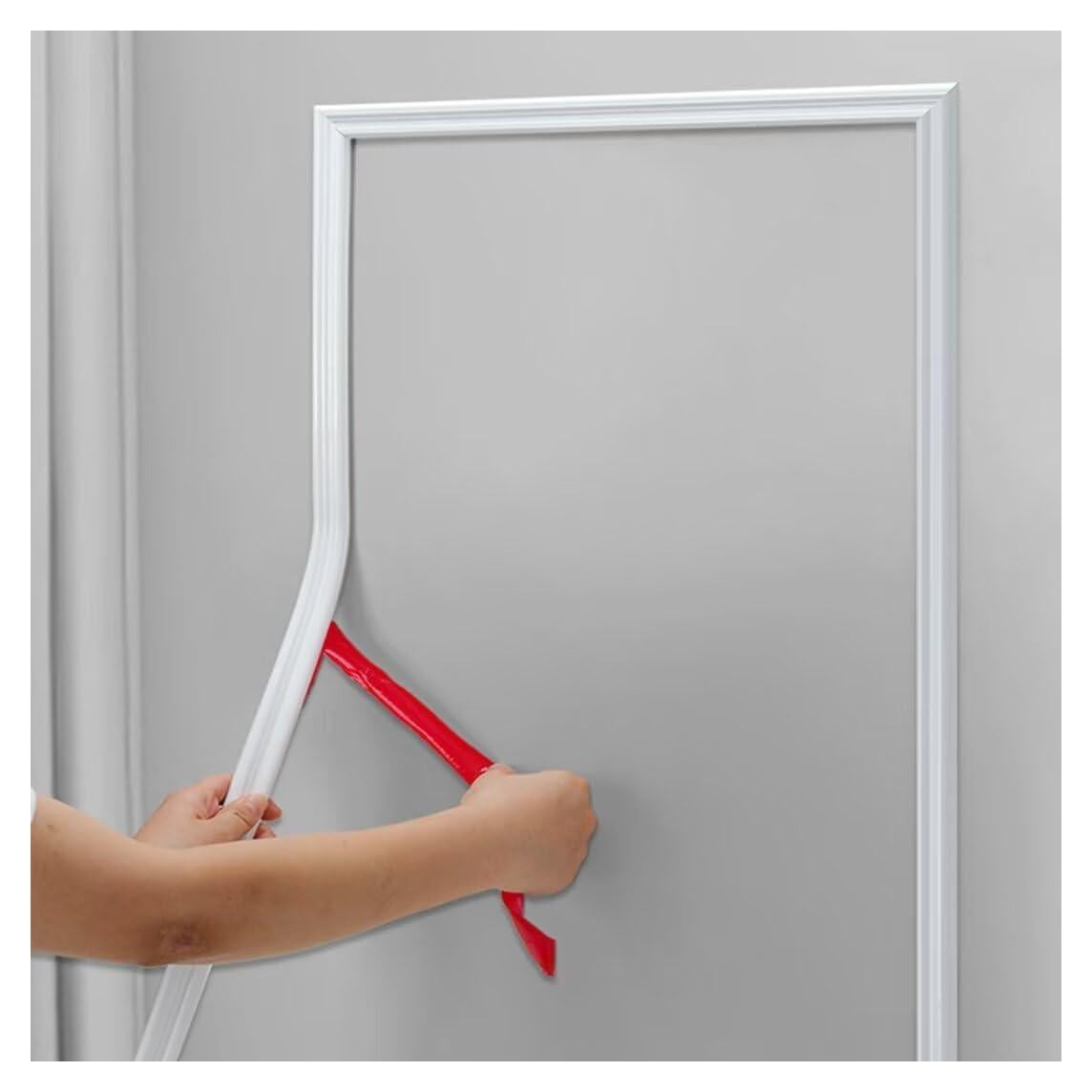 Panel de Moldura de Riel de Silla Autoadhesivo Hungbak 3m Blanco