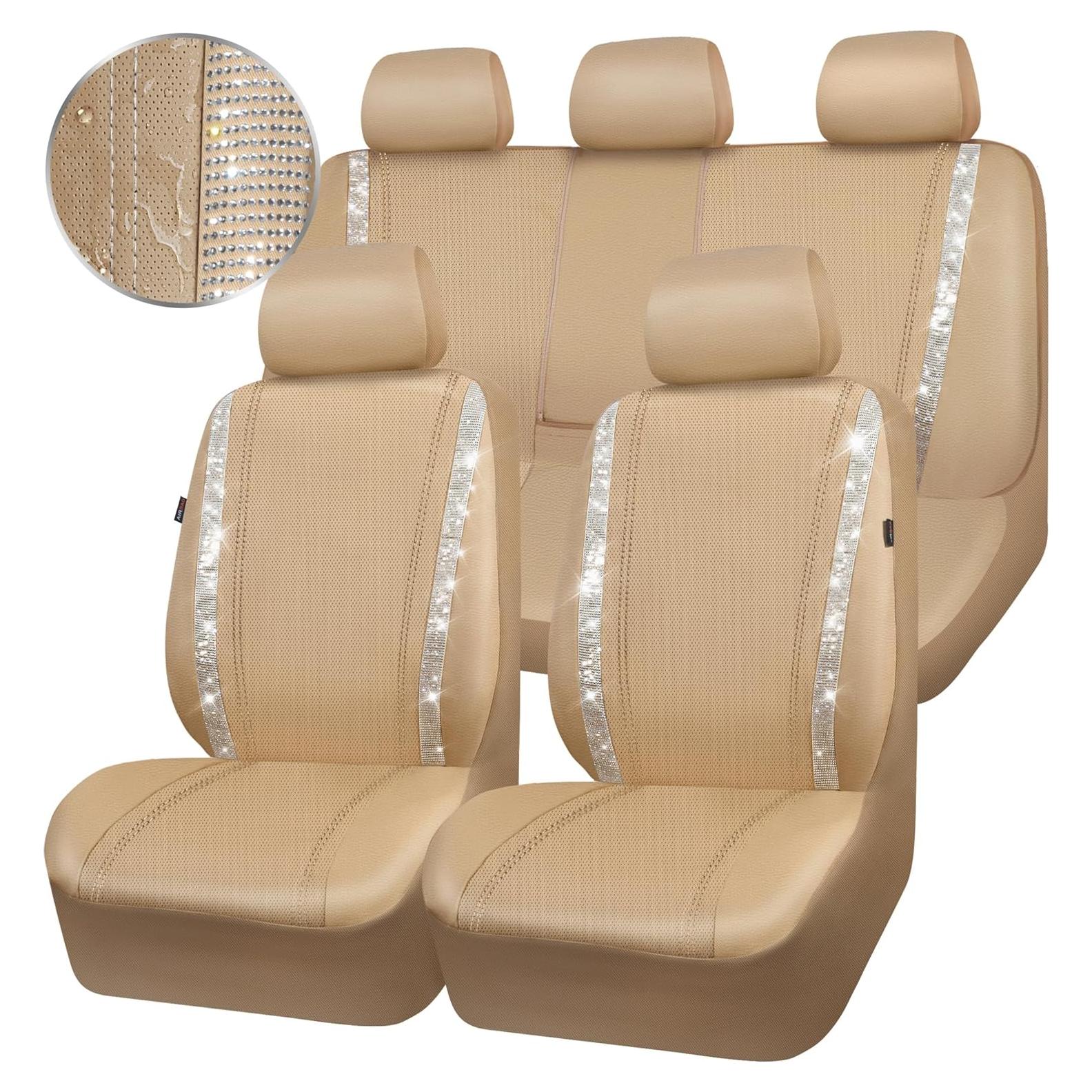 Cubiertas de Asiento de Coche CAR PASS Juego Completo Beige