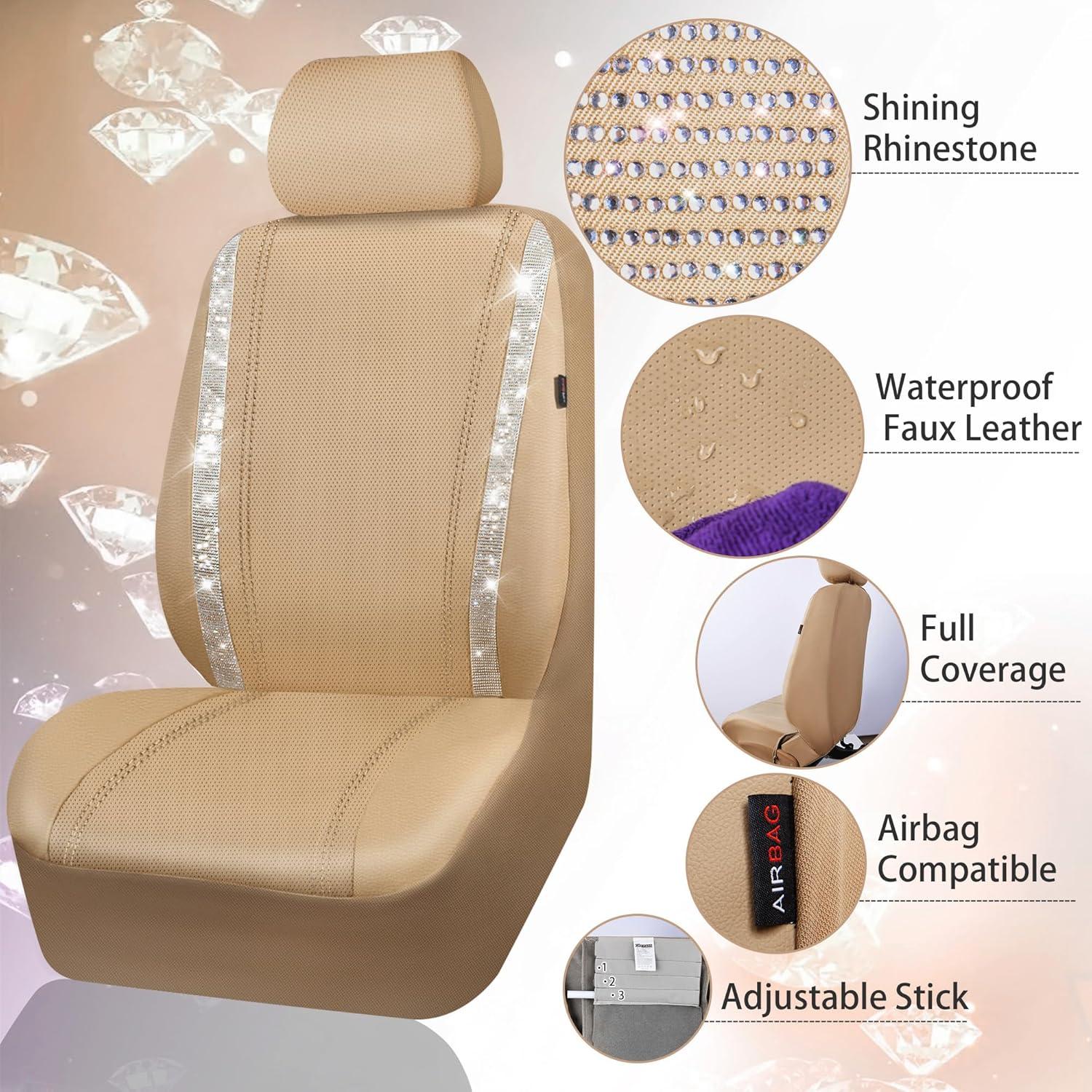 Cubiertas de Asiento de Coche CAR PASS Juego Completo Beige
