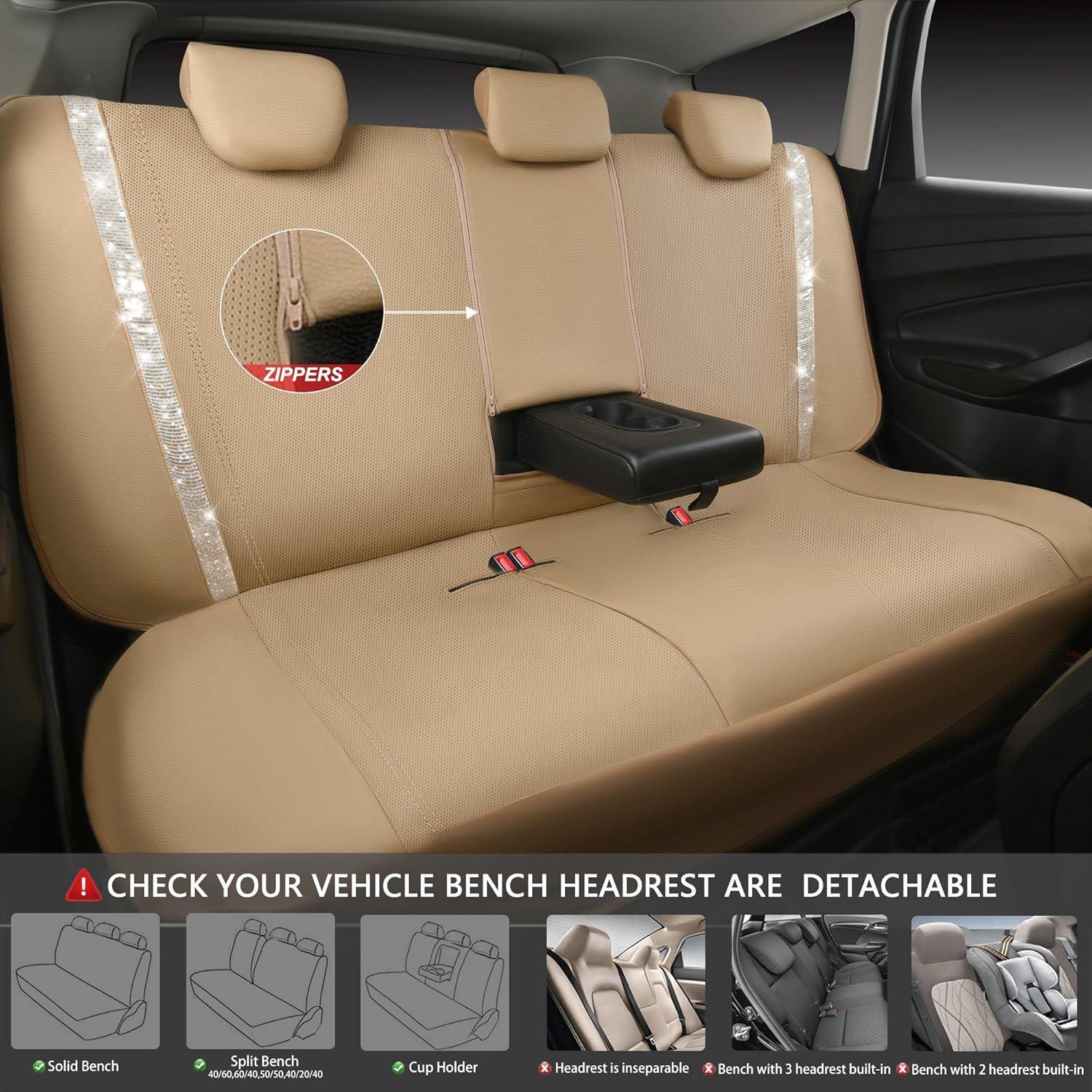 Cubiertas de Asiento de Coche CAR PASS Juego Completo Beige