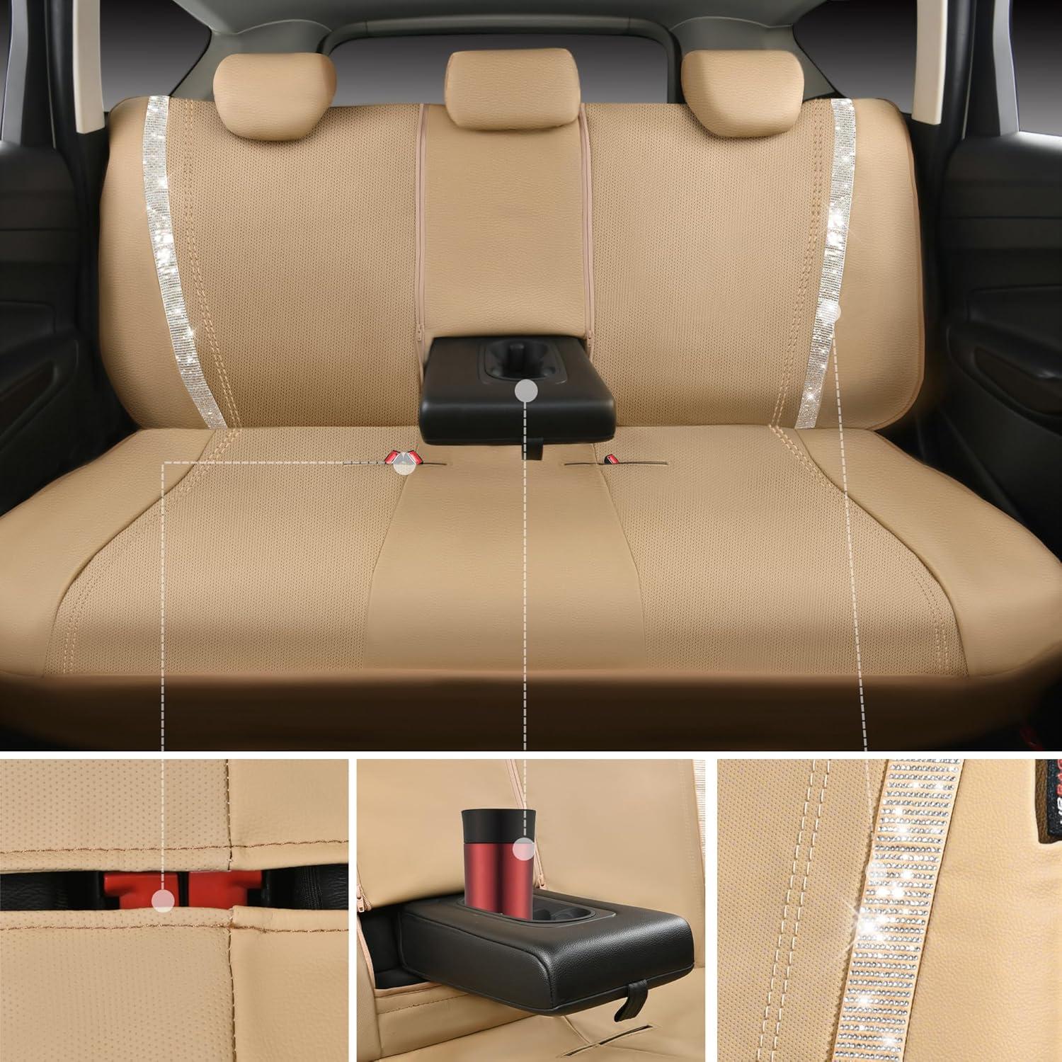 Cubiertas de Asiento de Coche CAR PASS Juego Completo Beige