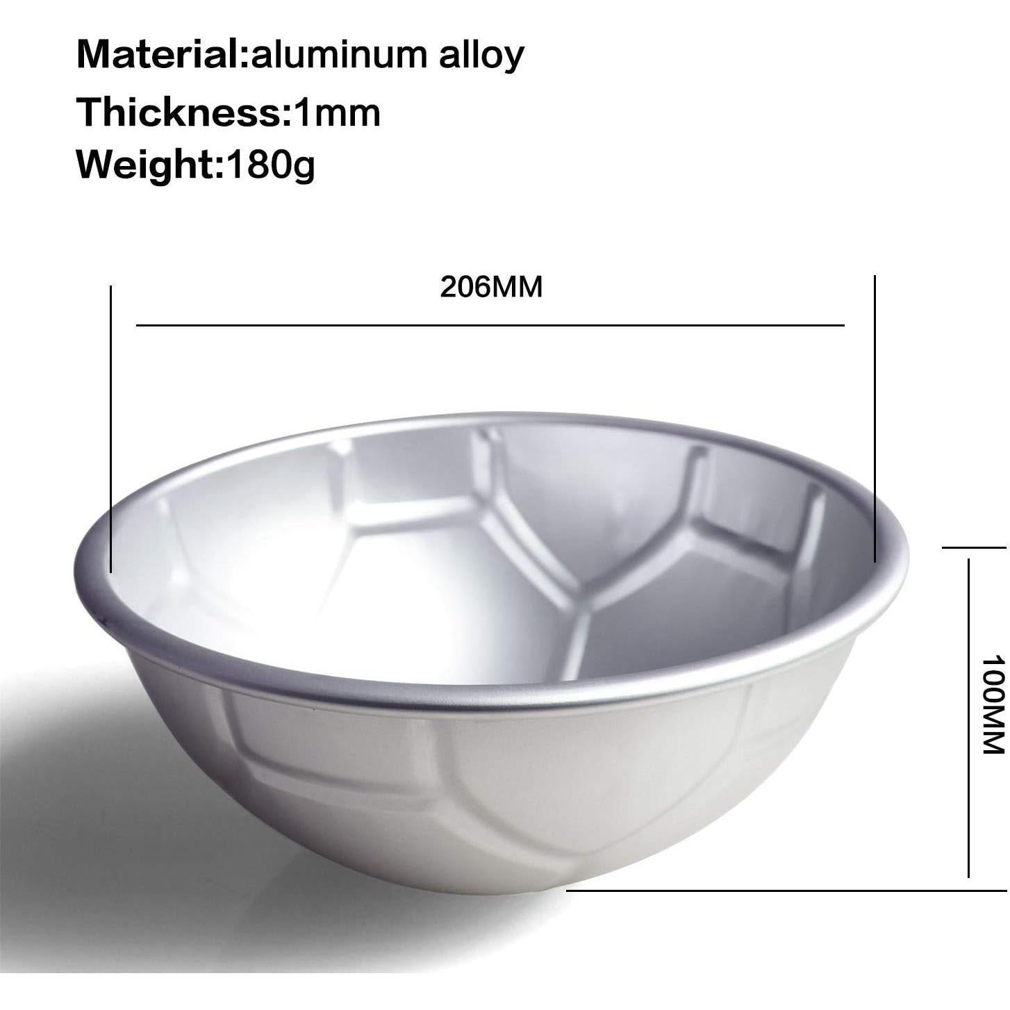 Molde de Pastel Semicircular 20 cm Pormasbenzer Aluminio