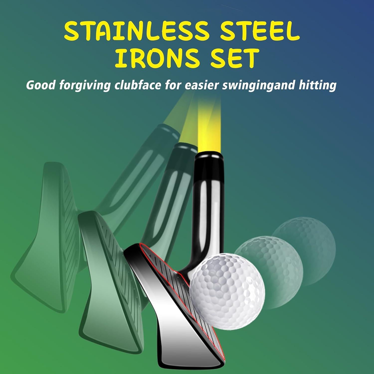 Juego de Palos de Golf PGM JRTG004-2 para Niños - Mano Derecha