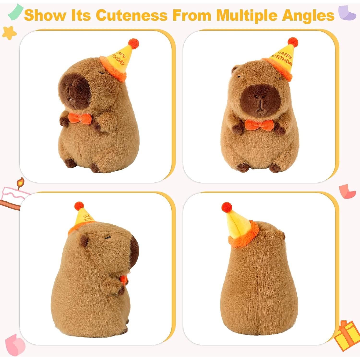 Peluche Capibara de Cumpleaños Ditucu 22.86 cm Suave