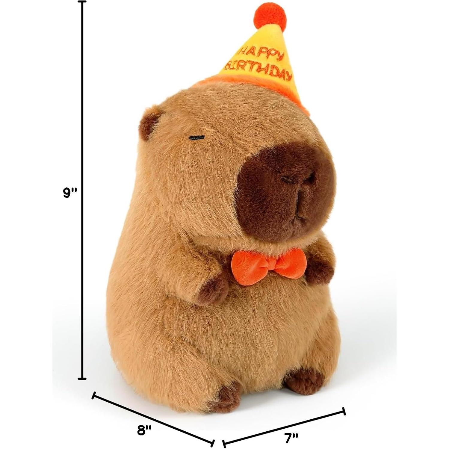 Peluche Capibara de Cumpleaños Ditucu 22.86 cm Suave