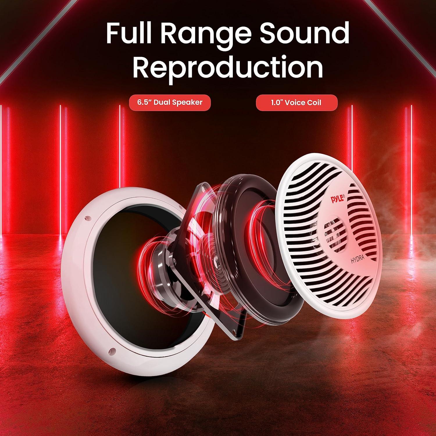 Altavoces Marinos Pyle PLMR60W 6.5" Impermeables 150W