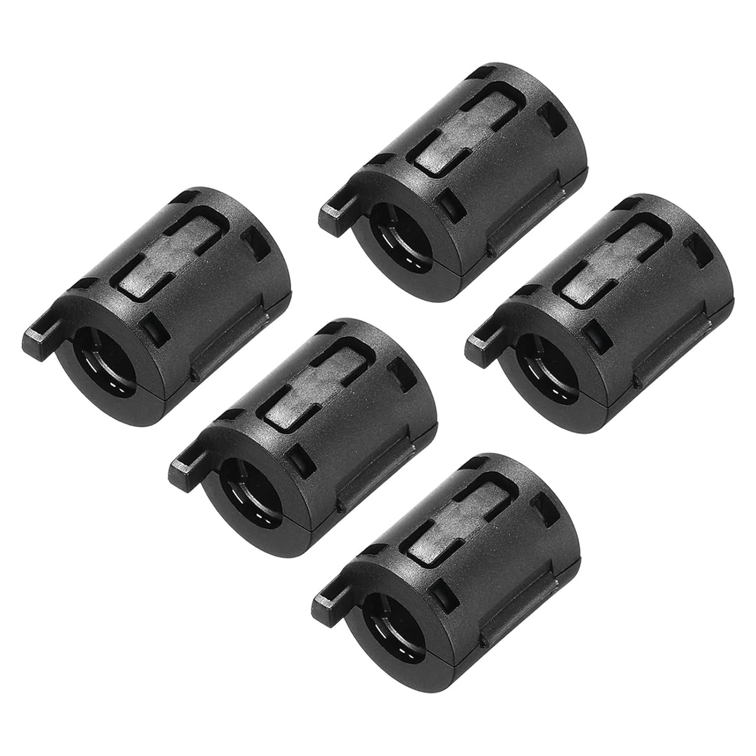 Núcleo de Anillo de Ferrita Clip-on uxcell 7mm - 5 Piezas