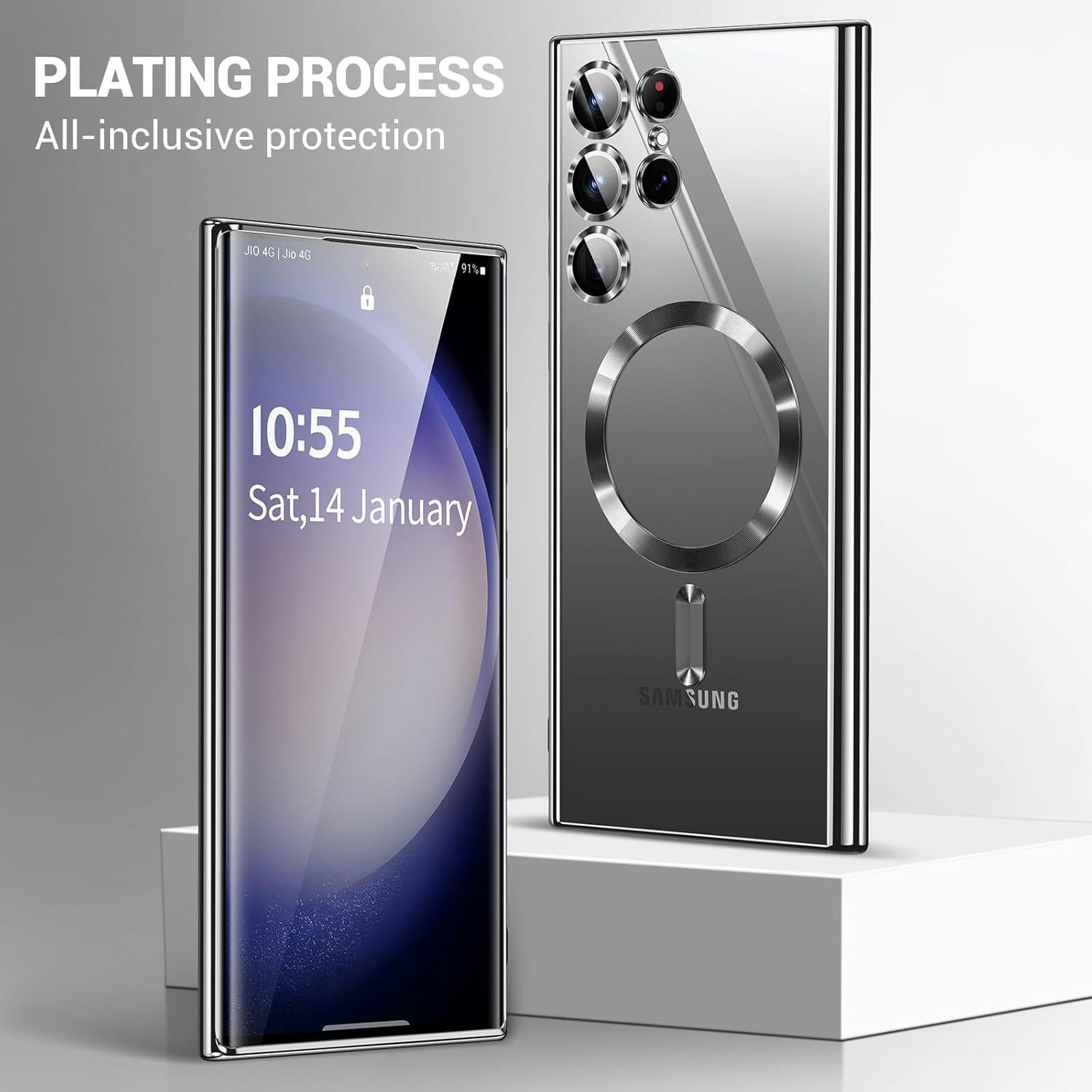 Funda magnética delgada Hurgoer para Samsung Galaxy S24 Ultra