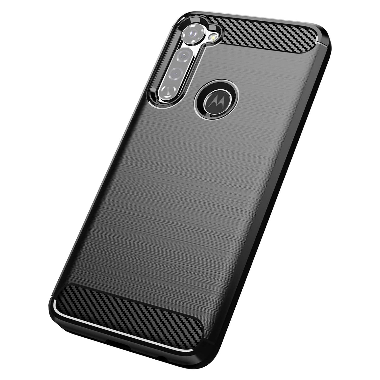 Funda TPU para Moto G Stylus 2020 KEEPCA Negra Cepillada