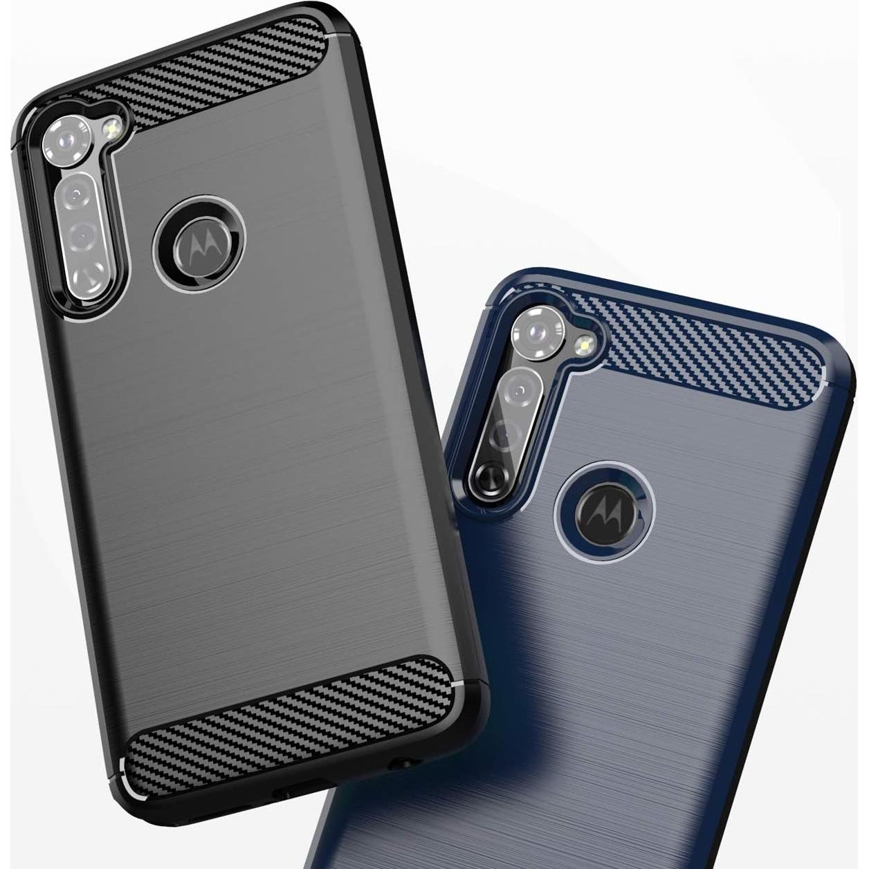 Funda TPU para Moto G Stylus 2020 KEEPCA Negra Cepillada