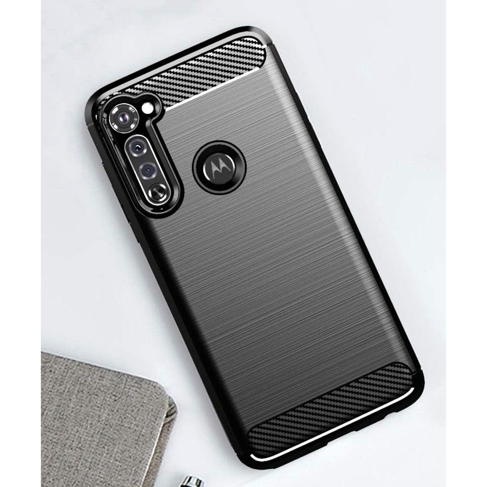 Funda TPU para Moto G Stylus 2020 KEEPCA Negra Cepillada