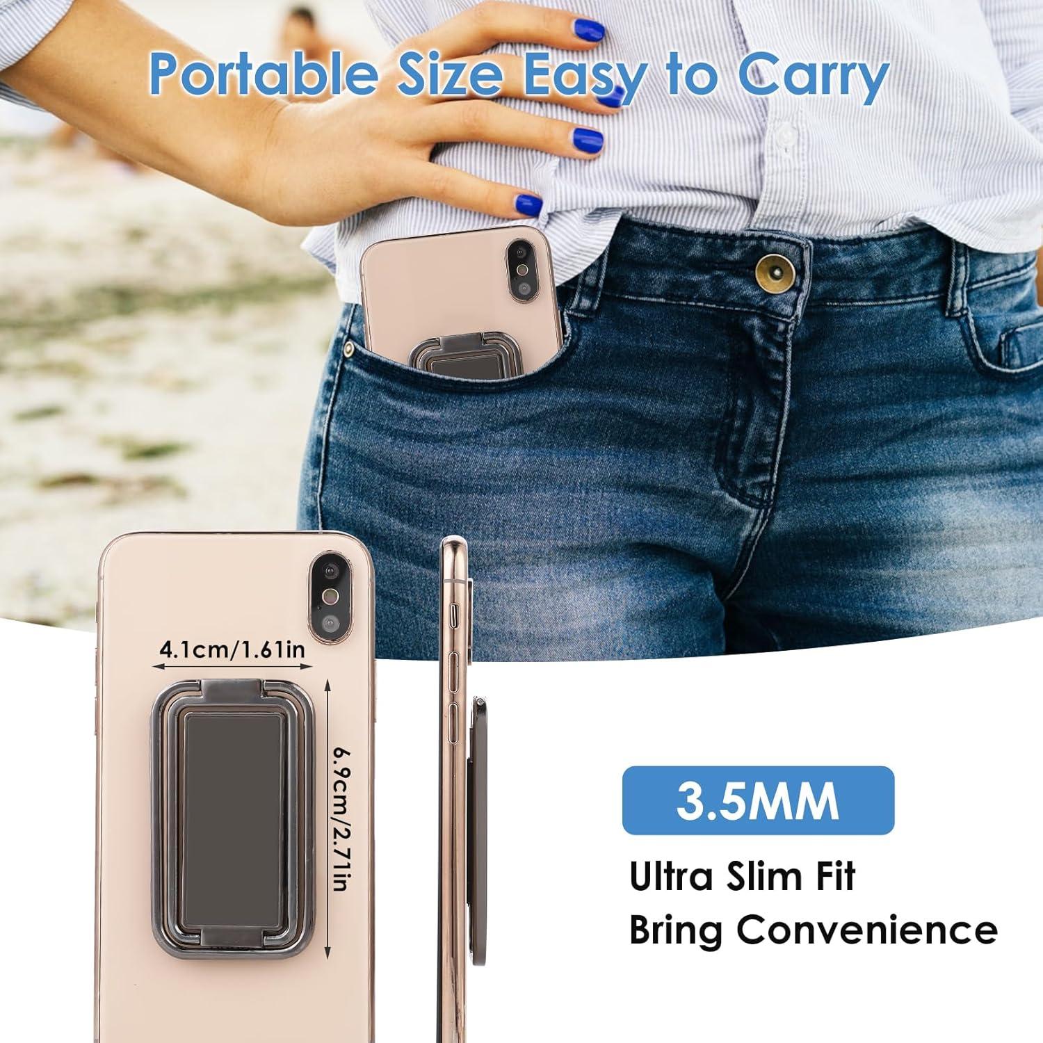 Soporte de anillo para teléfono móvil AOZUO 360° negro