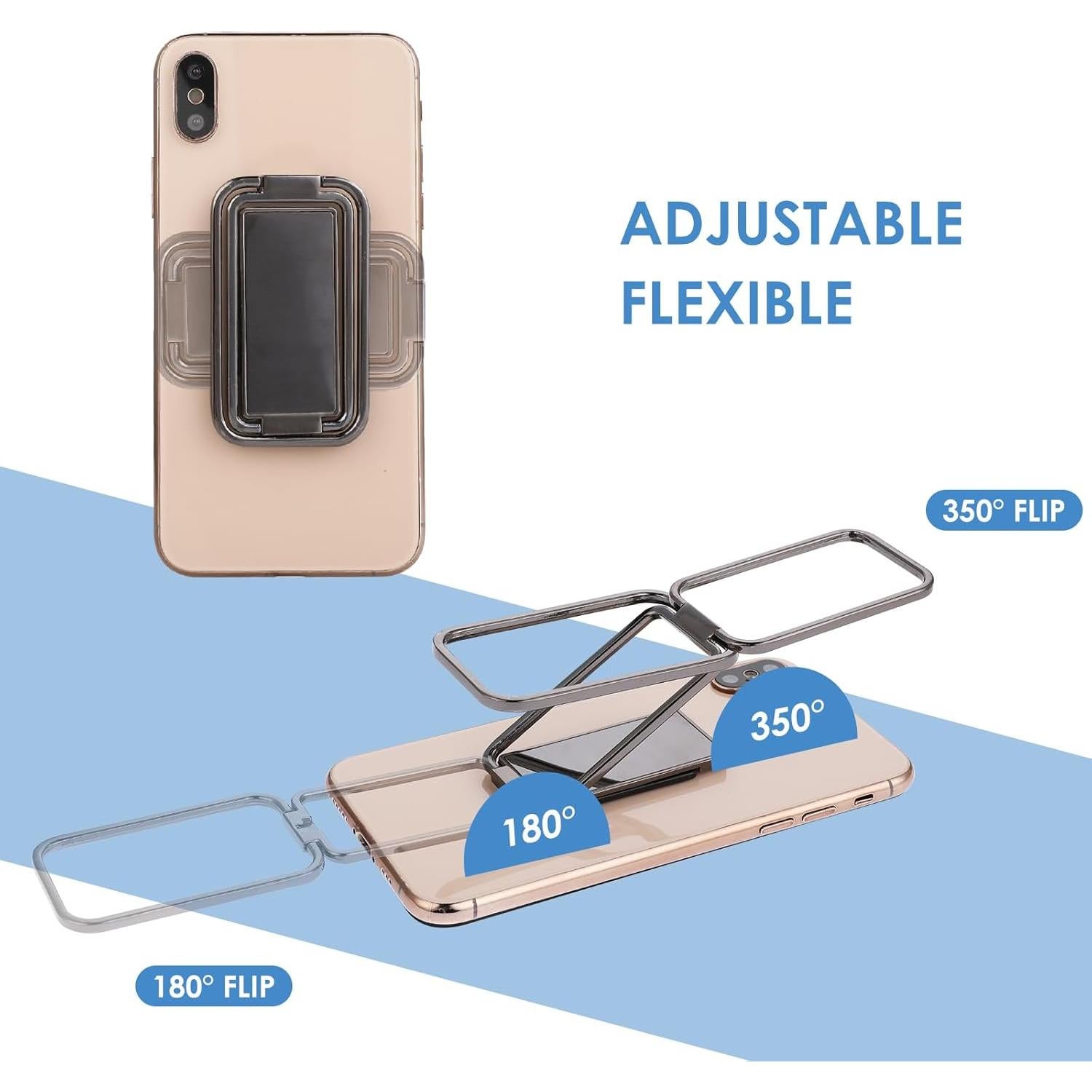 Soporte de anillo para teléfono móvil AOZUO 360° negro