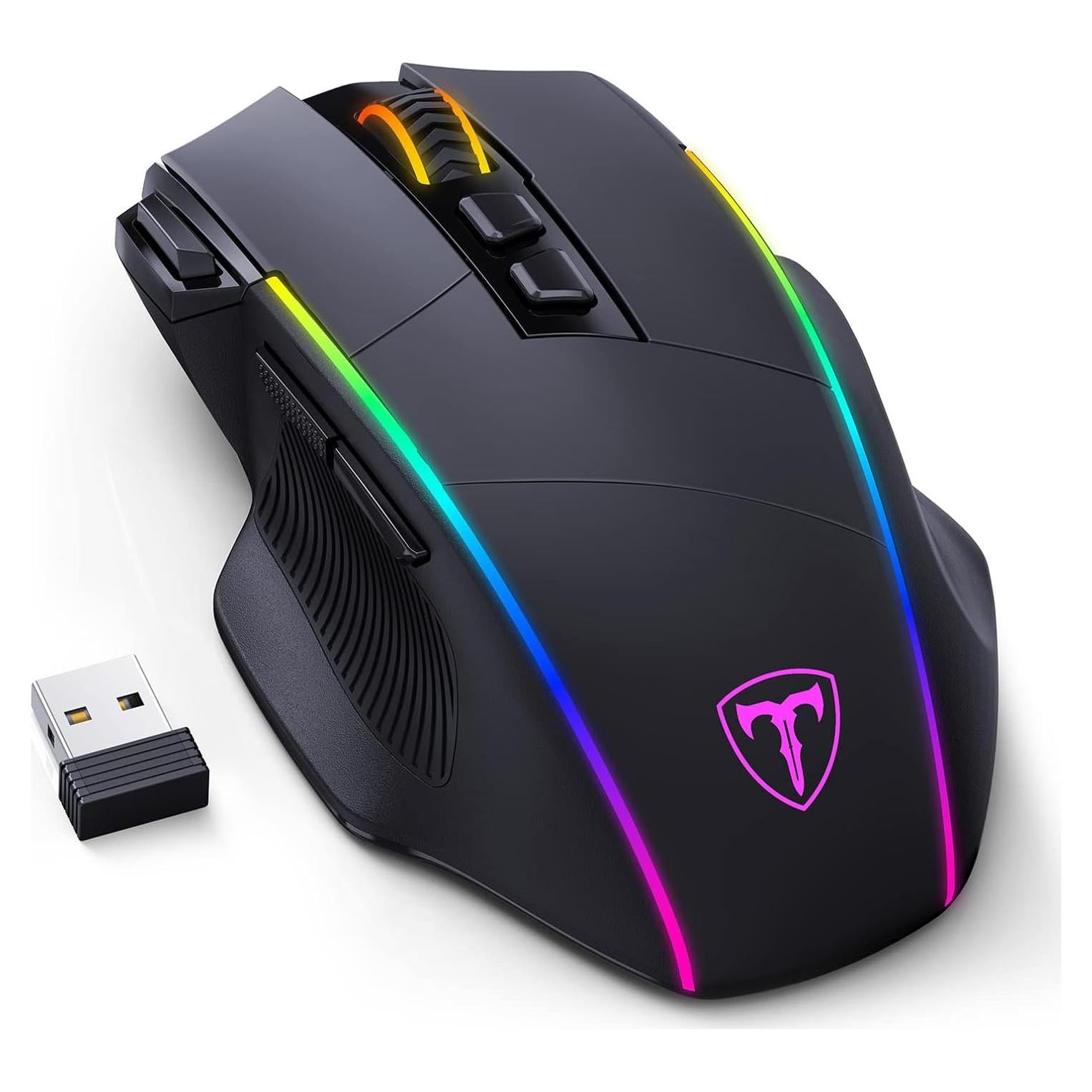 Ratón Inalámbrico RisoPhy 10000DPI RGB Ergonómico