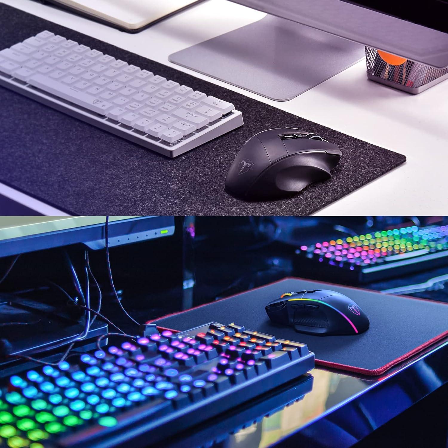 Ratón Inalámbrico RisoPhy 10000DPI RGB Ergonómico