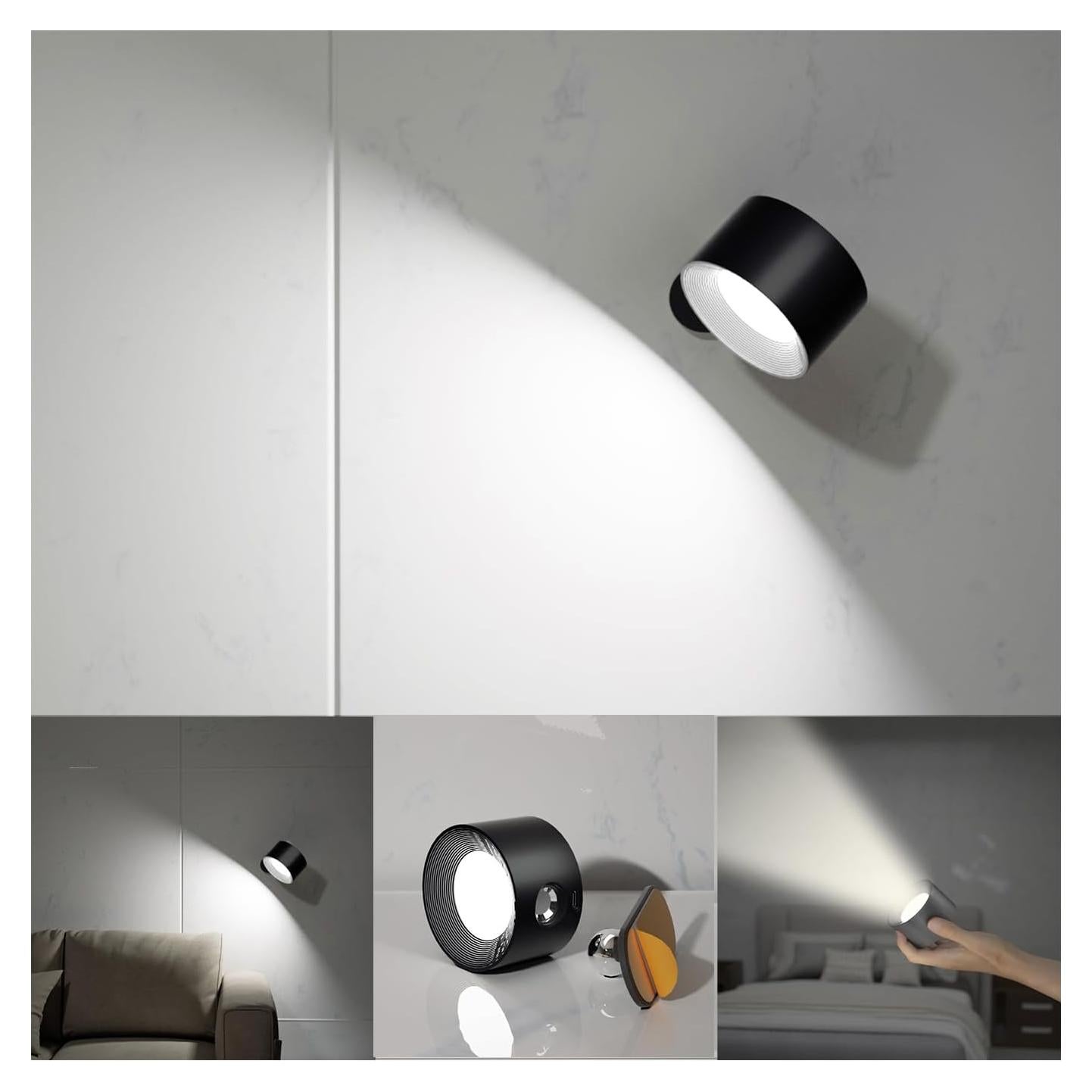 Lámpara de Pared LED Koopala Rblack3 3 Temperaturas y Brillo