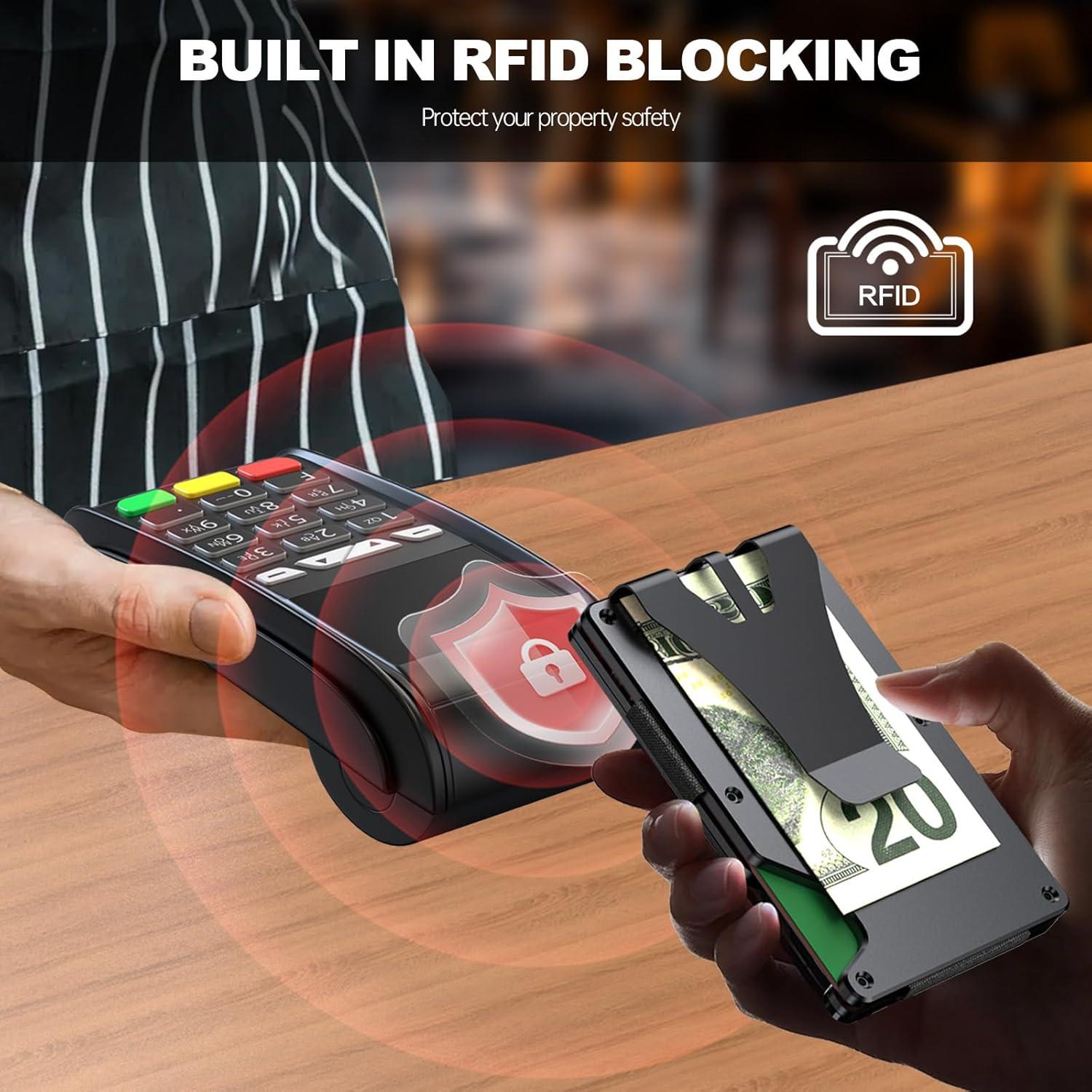 Billetera Slim Herori Air con Chip Airtag y Bloqueo RFID