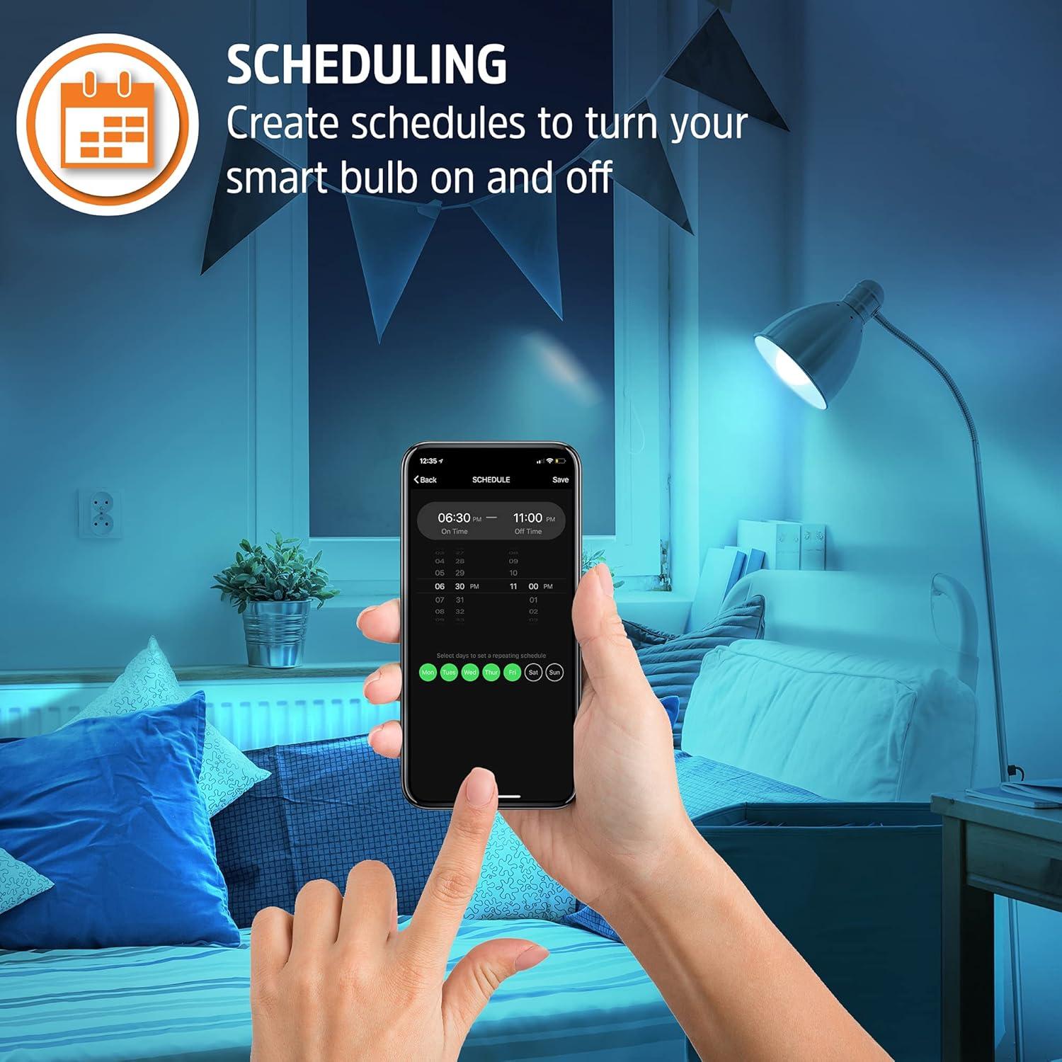 Bombilla LED Inteligente Energizer A19 RGB Wi-Fi Control Voz